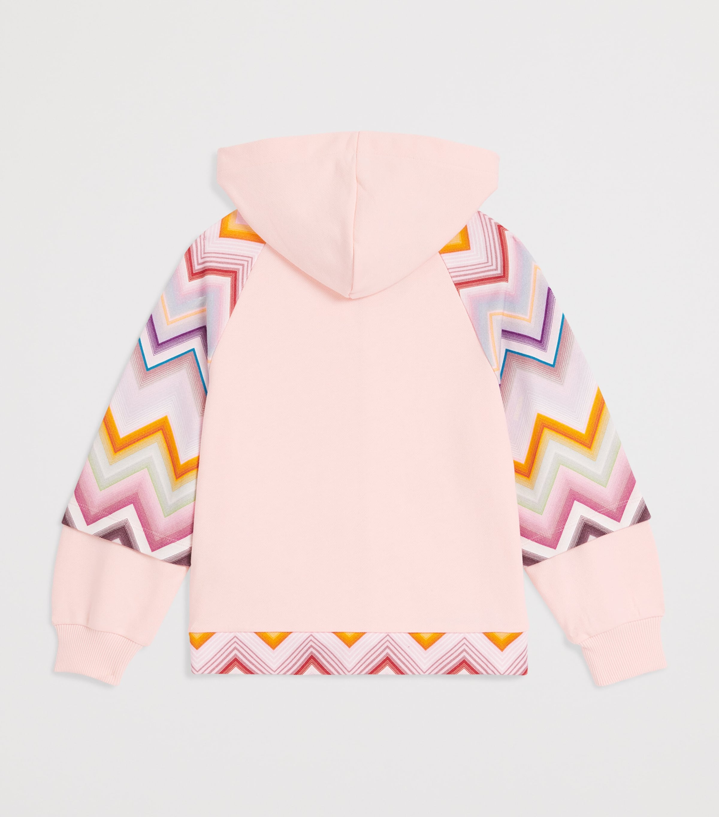 Missoni Kids Cotton Zigzag Zip-Up Sweatshirt (4-14 Years) Rosa/multicolor Image 2