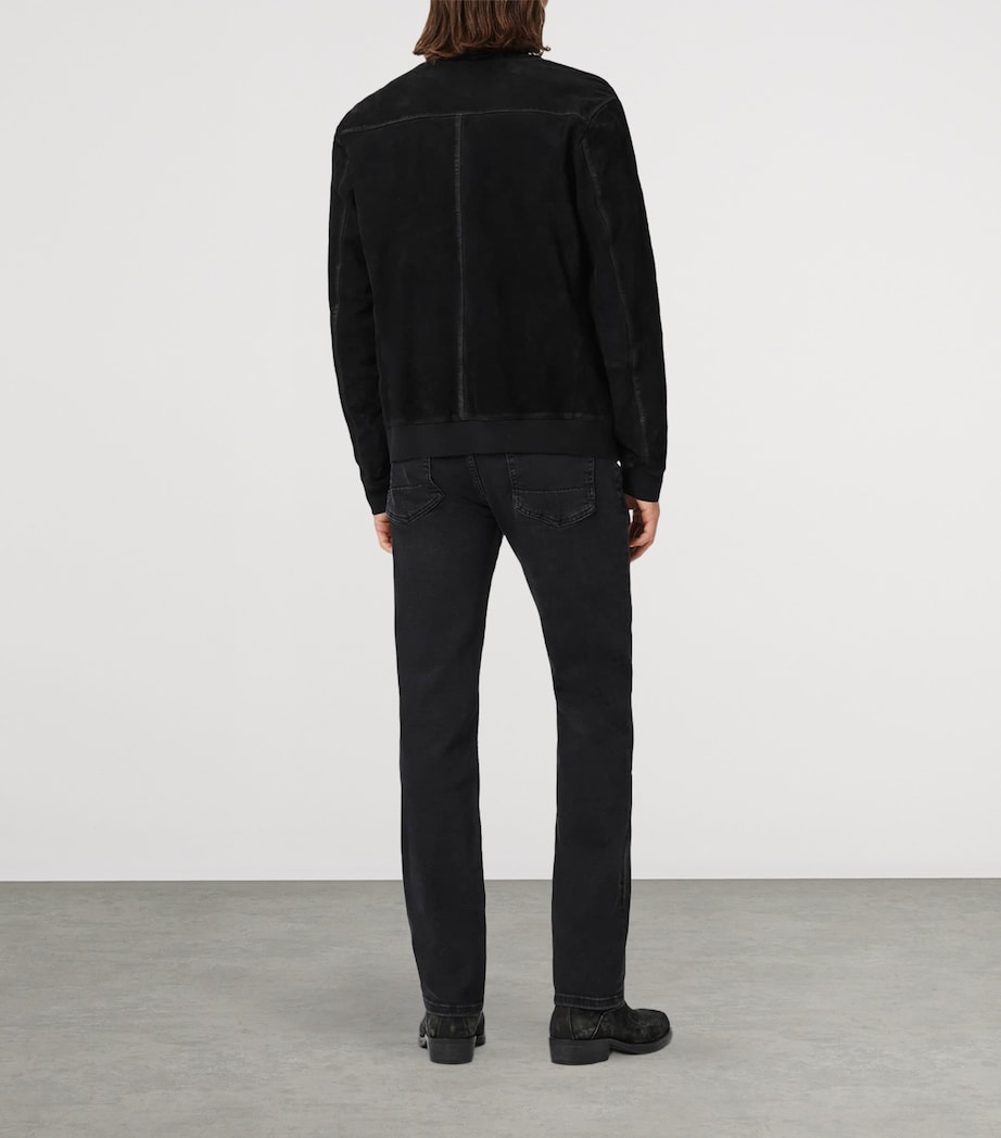AllSaints Mens Sid Ultra Slim Jeans Washed Black Image 6