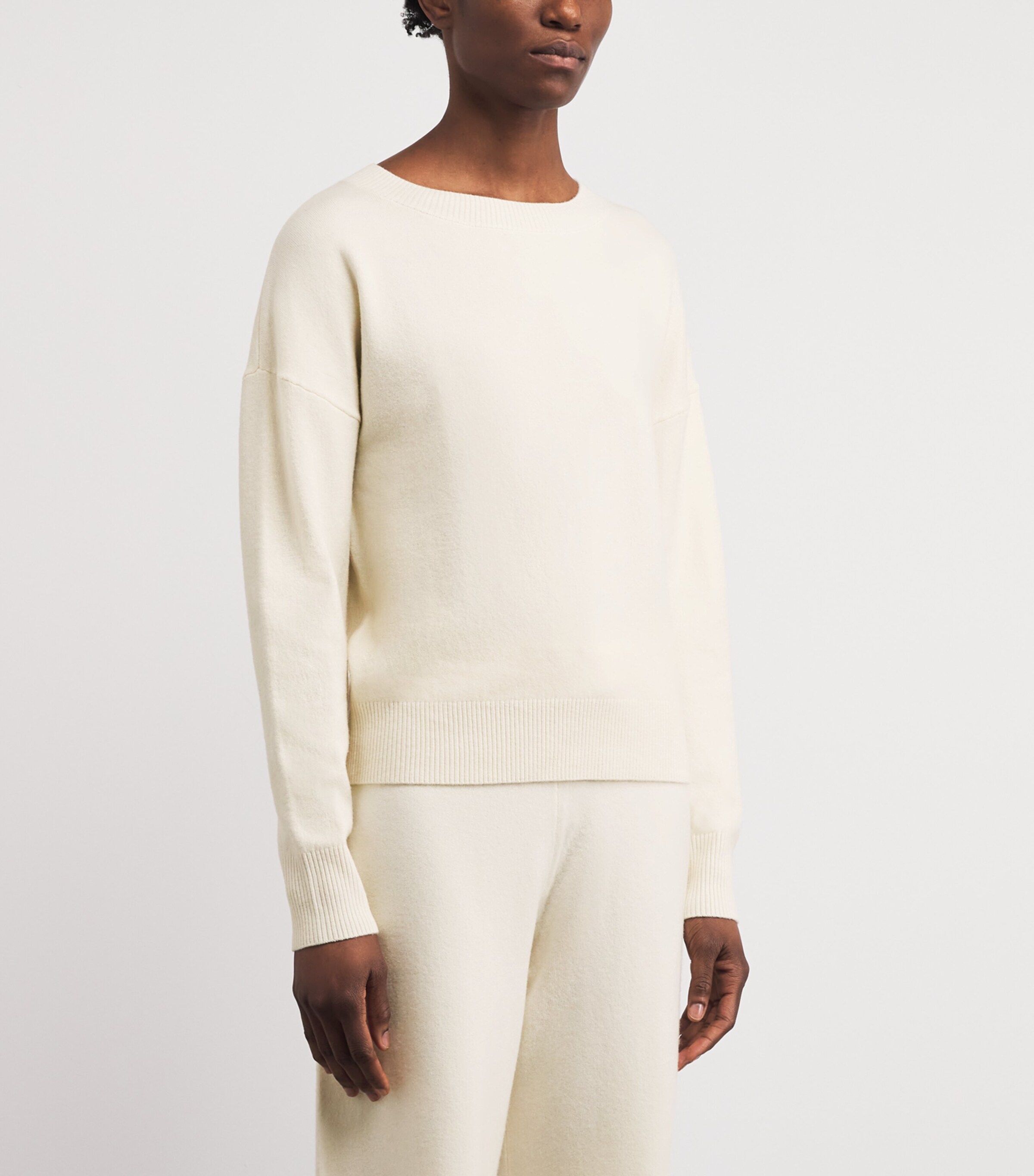 Yves Salomon Womens Wool-Blend Sweater Image 4
