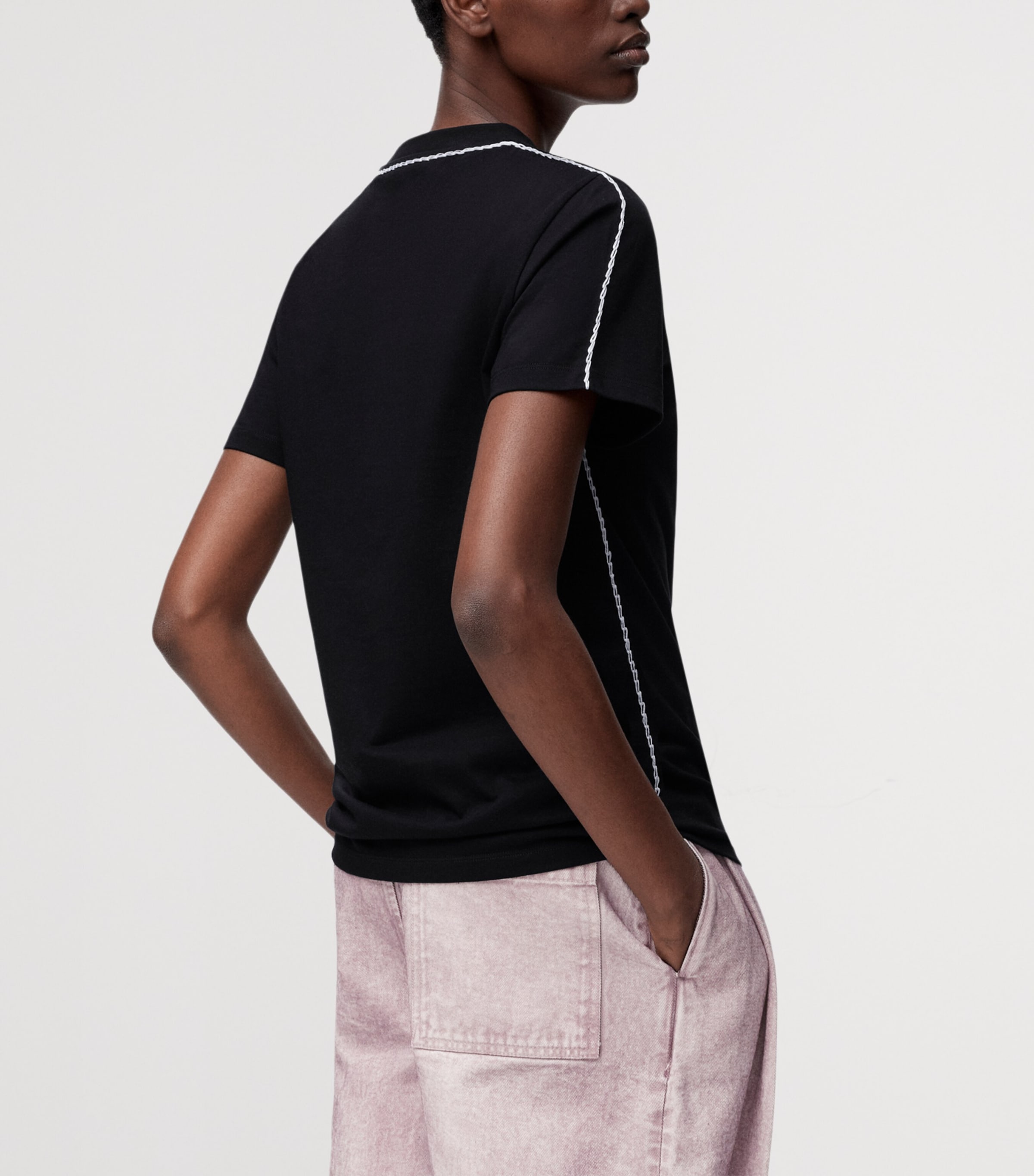 x Louis Wain Stretch-Cotton T-Shirt BLACK Image 4