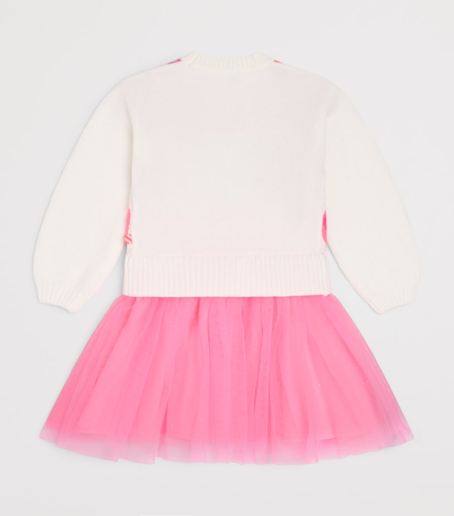 Billieblush Heart Jacquard Dress (2-12 Years) Pink Image 2