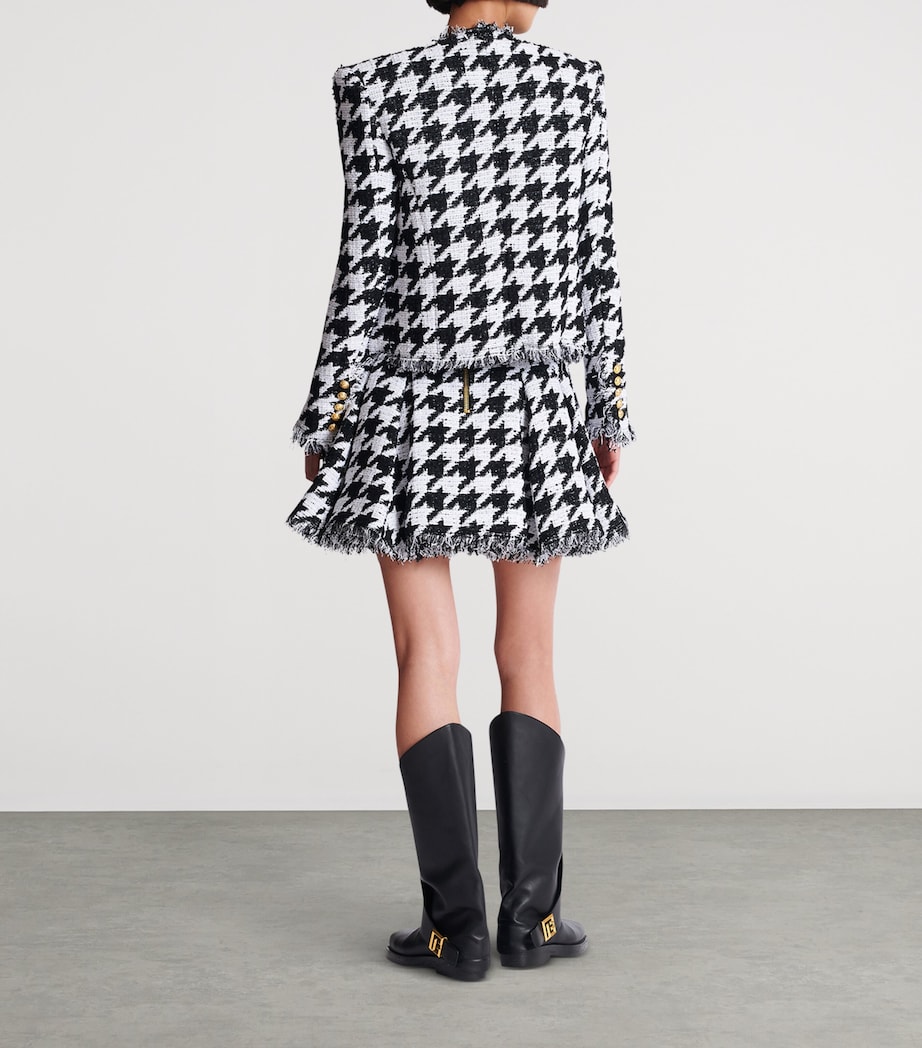 Tweed Houndstooth Jacket GAB BLANC/NOIR Image 7