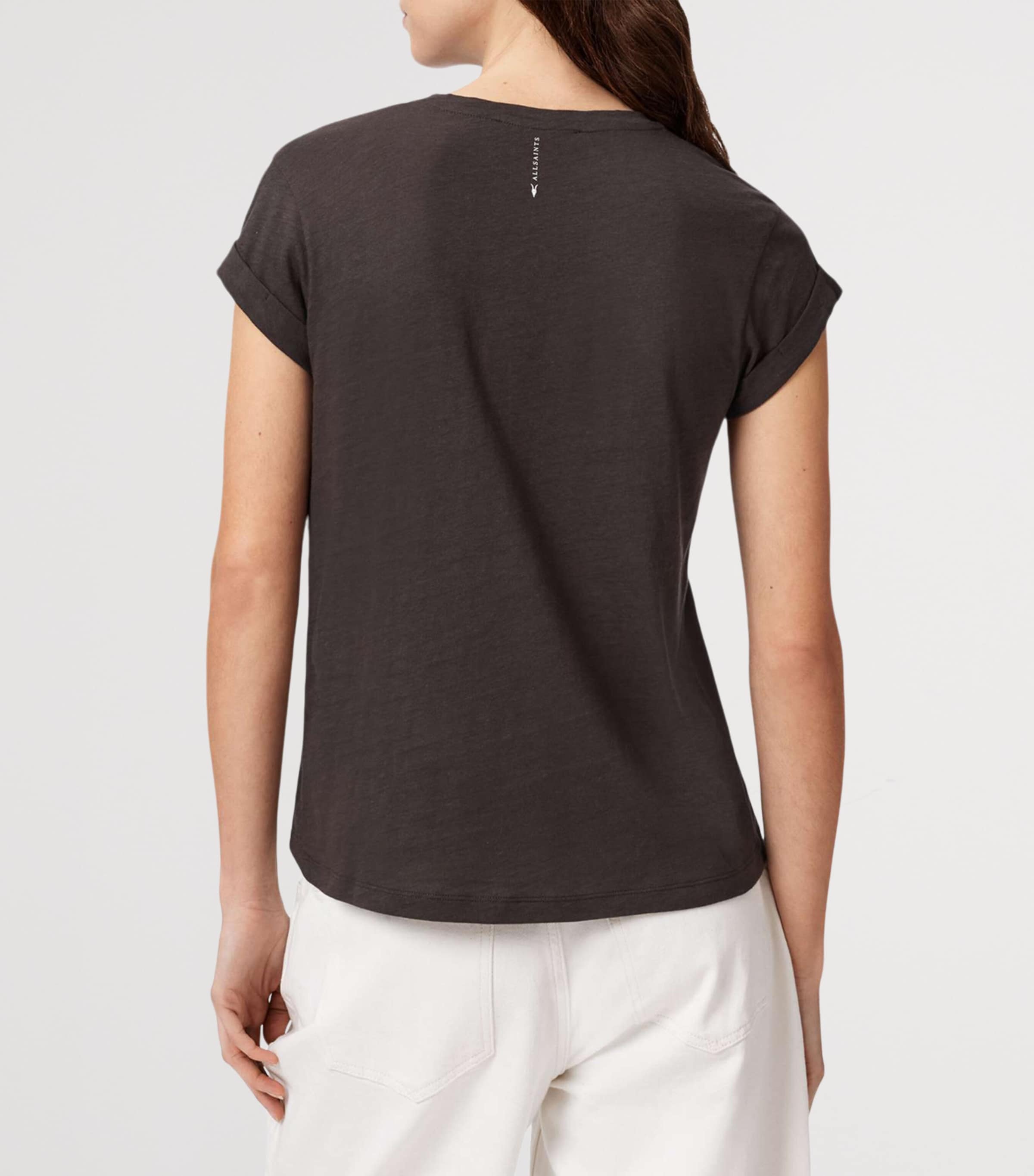 AllSaints Womens Slim Anna T-Shirt Bottle Brown Image 4