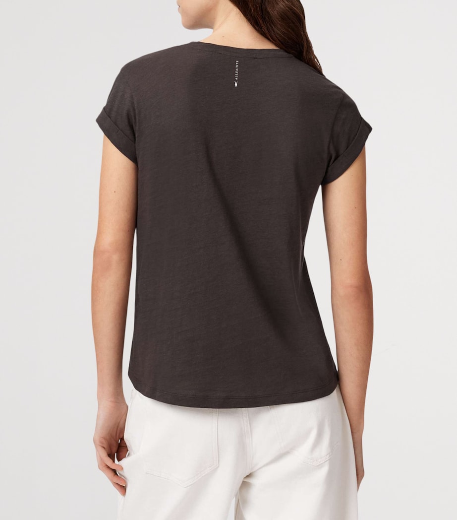 AllSaints Womens Slim Anna T-Shirt Bottle Brown Image 4