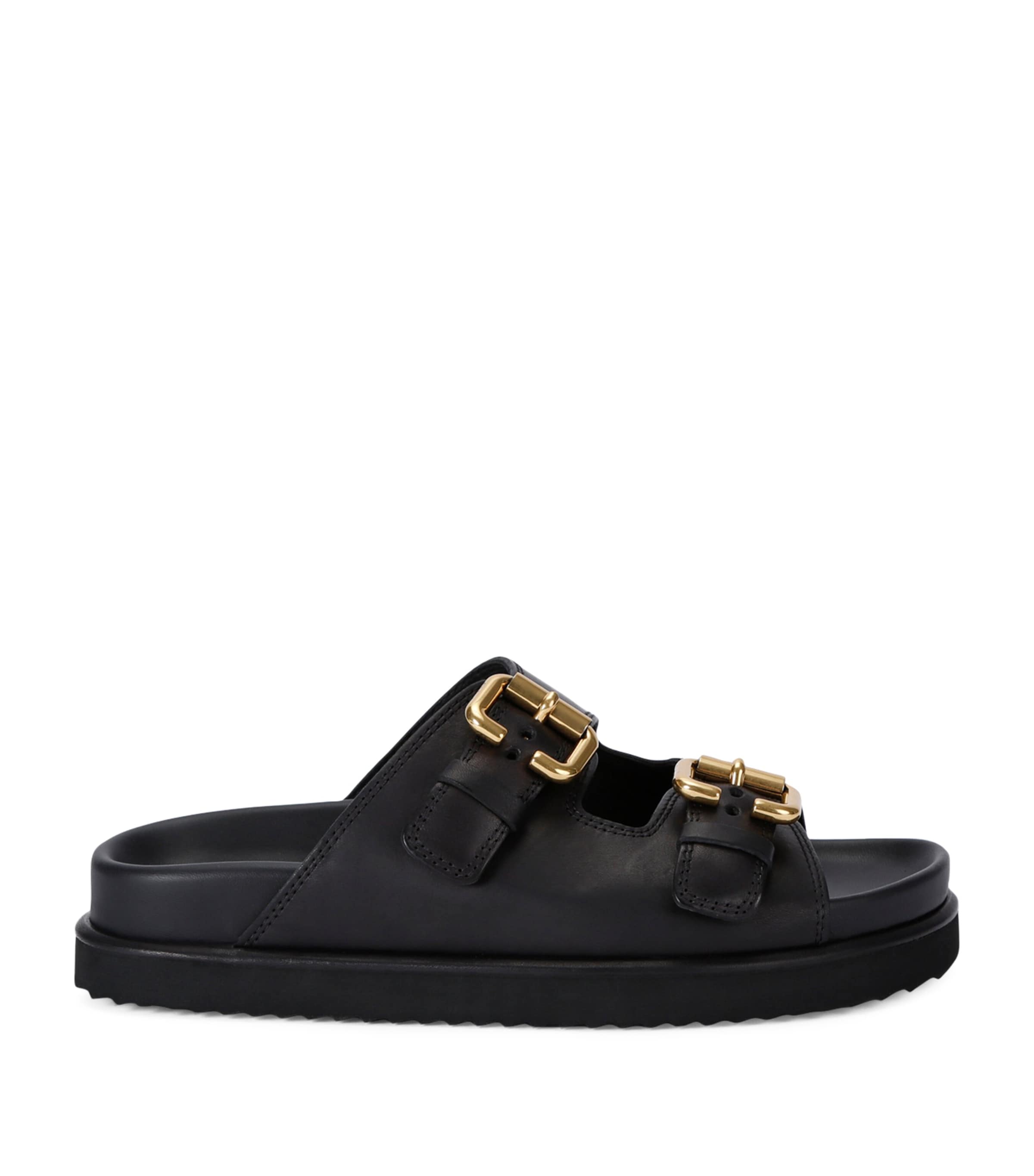 Chloé Womens Chloe Nil Double-strap Cowhide Mules In Black