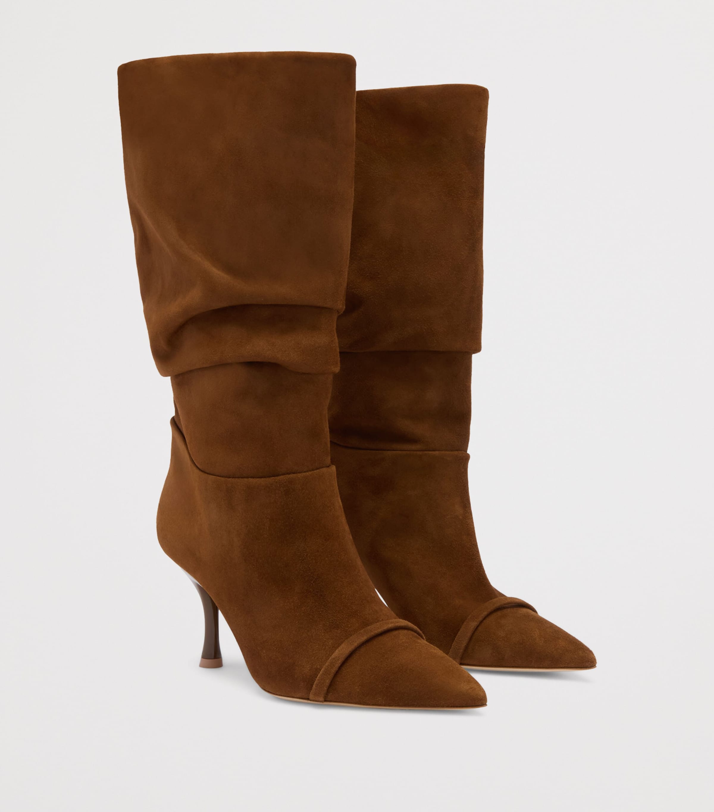 Malone Souliers Suede Isley Heeled Boots 70 Oak Image 3