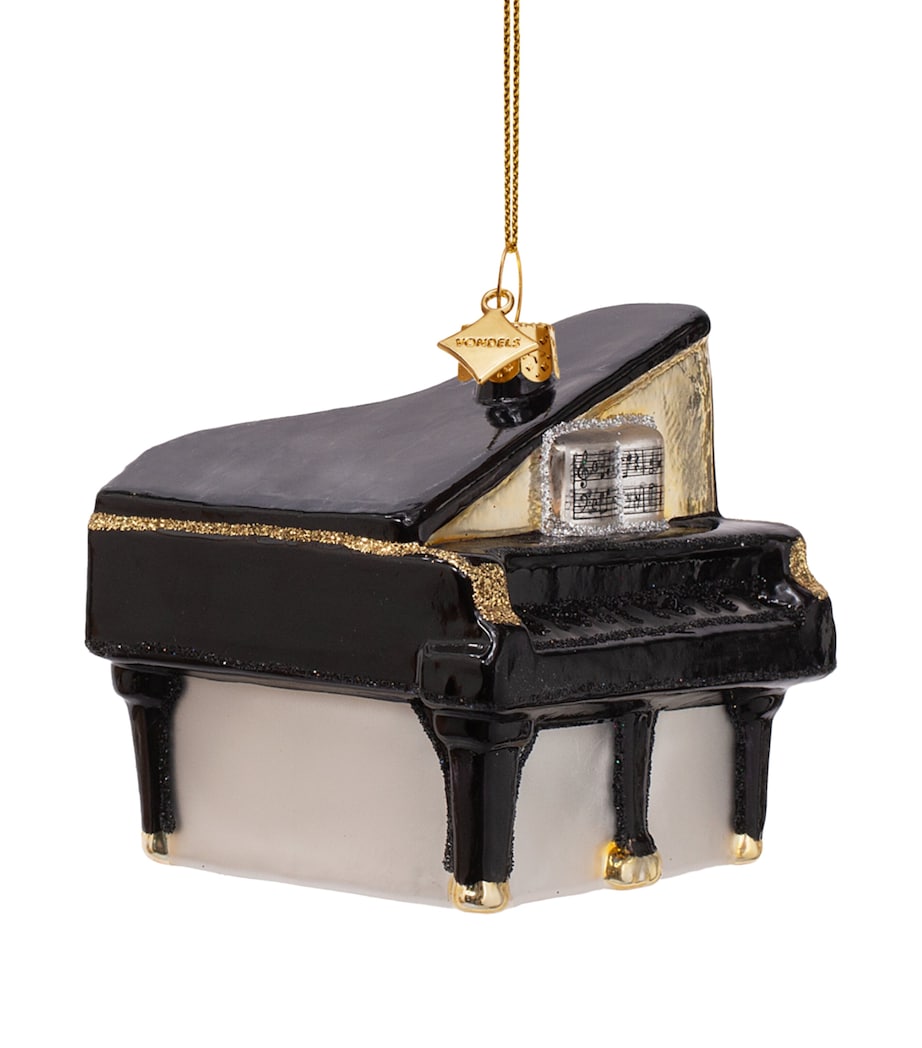 Harrods Grand Piano Tree Decoration Black Image 2