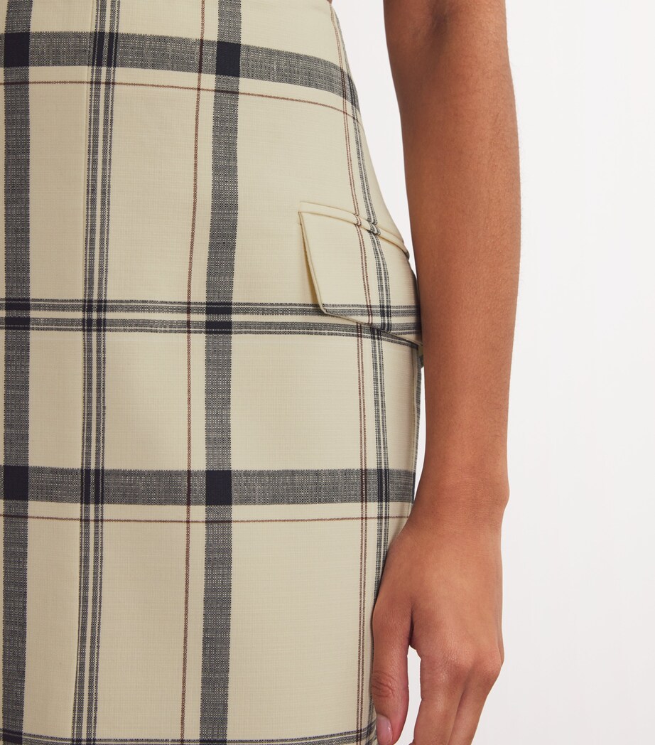 Corelia Check Midi Skirt MCRMCREAM/BLCK CHECK Image 6