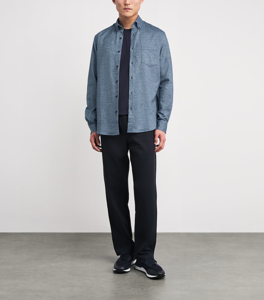 Brushed Cotton Shirt LIGHT BLUE MEL26 Image 2