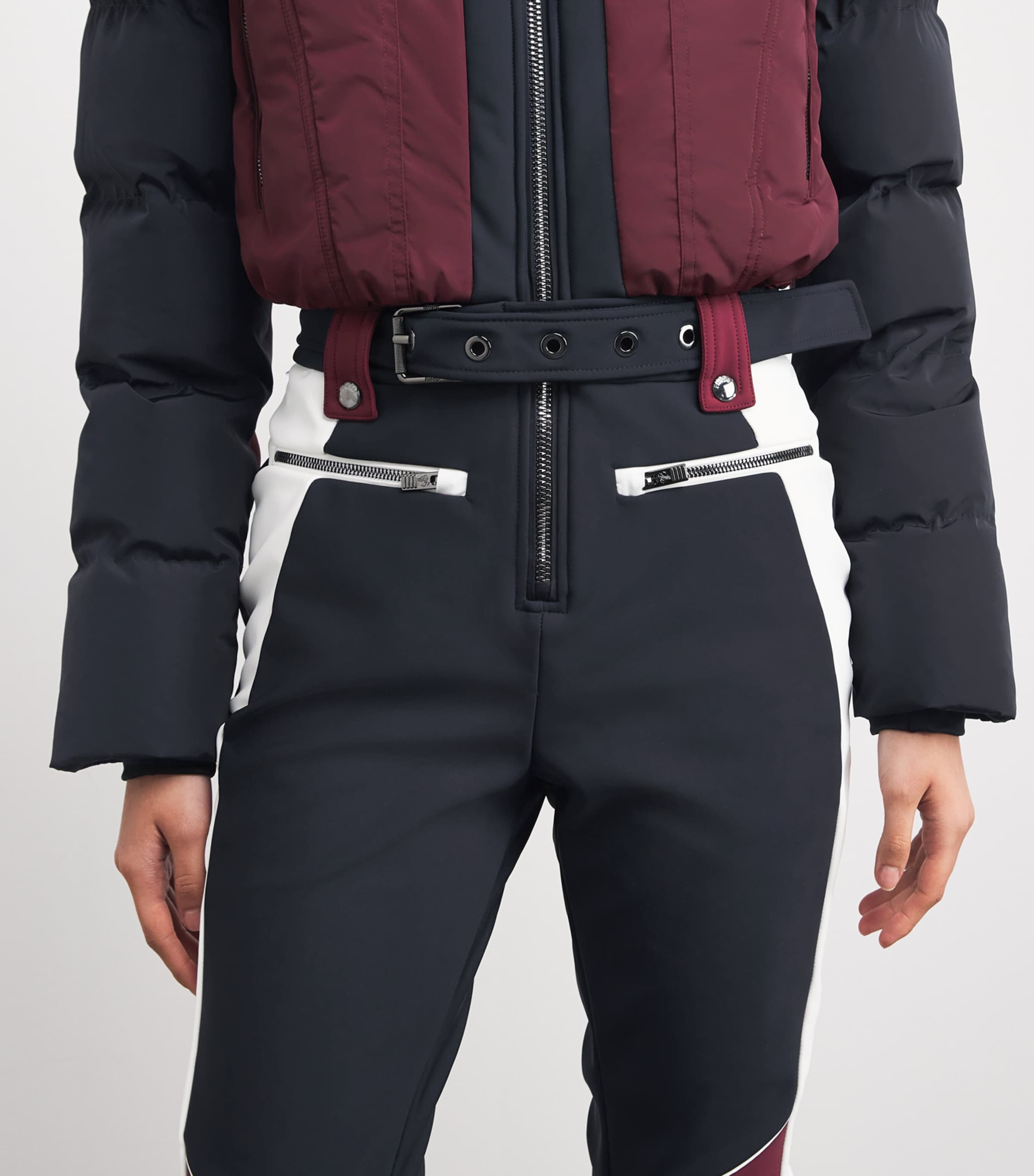 Water-Repellent Karei Ski Suit 2034ACJOU/MRIN/NEIGE Image 6