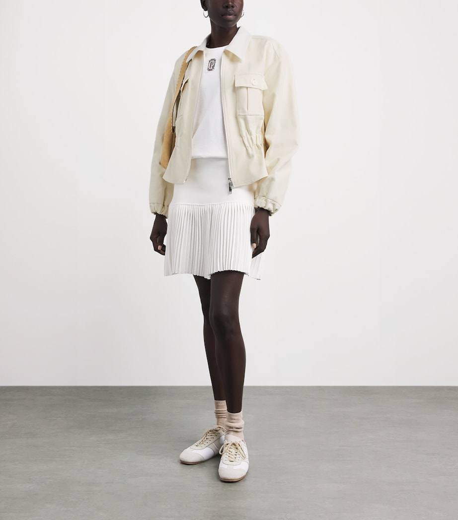 Claudie Pierlot Womens Cotton Jacket Vanilla Image 2
