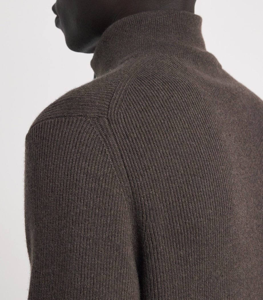 Cashmere Quarter-Zip Sweater A.6 MARRONE A25/26 Image 6