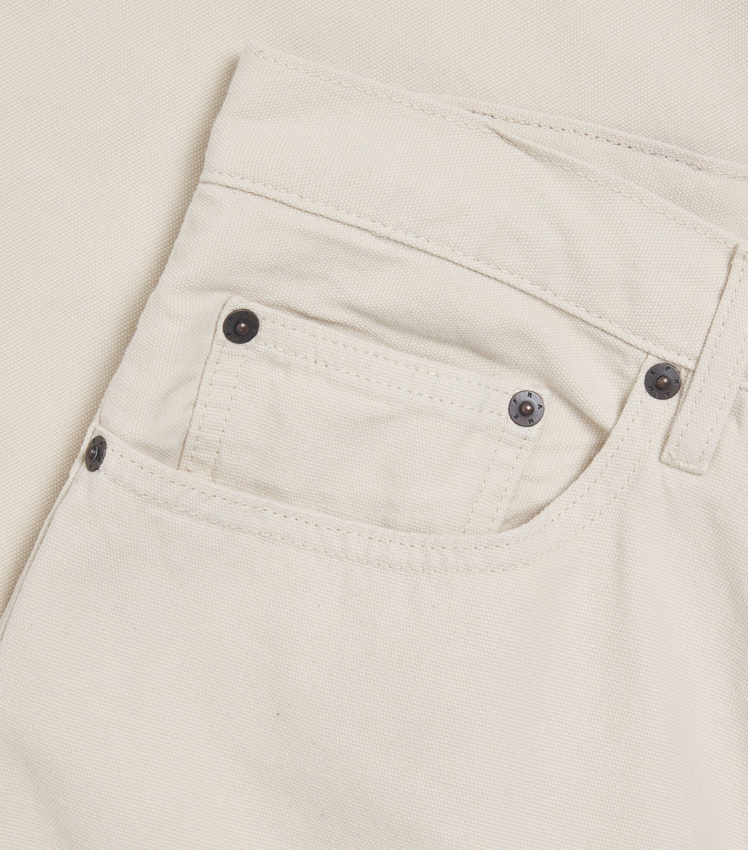FRAME Mens Baggy Jeans Off White Image 6