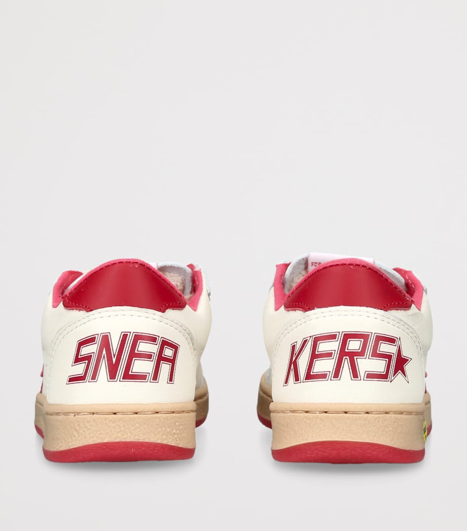 Leather Ball Star Sneakers WHITE/RED Image 2