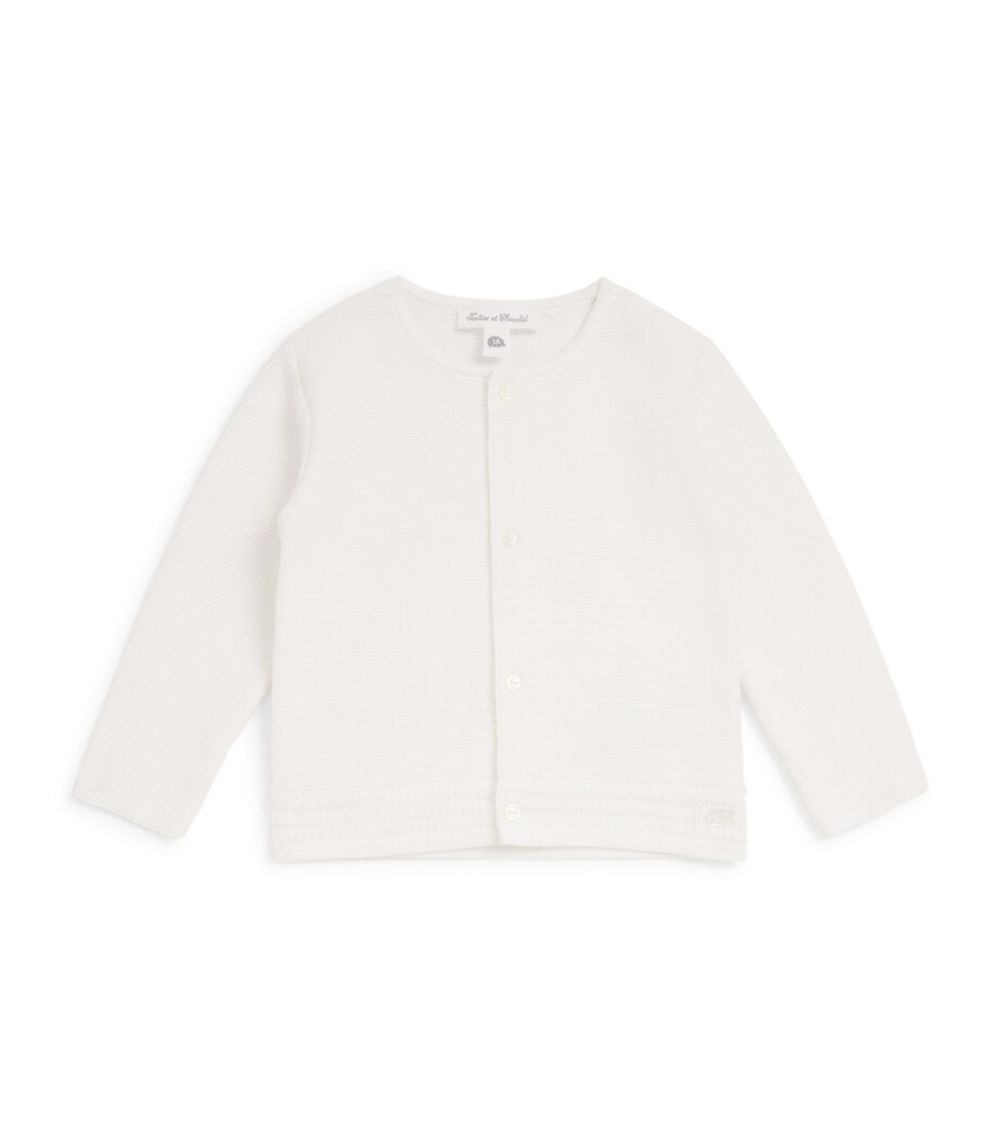 Cotton Cardigan (1-24 Months) 13NACRE Image 1