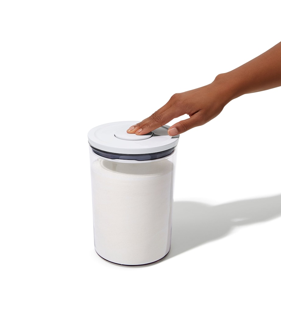 Set of 3 POP Canisters CLEAR/WHITE Image 5