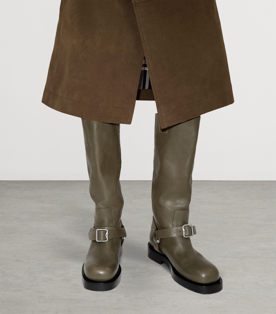 Leather Saddle Knee-High Boots LOCH Image 3