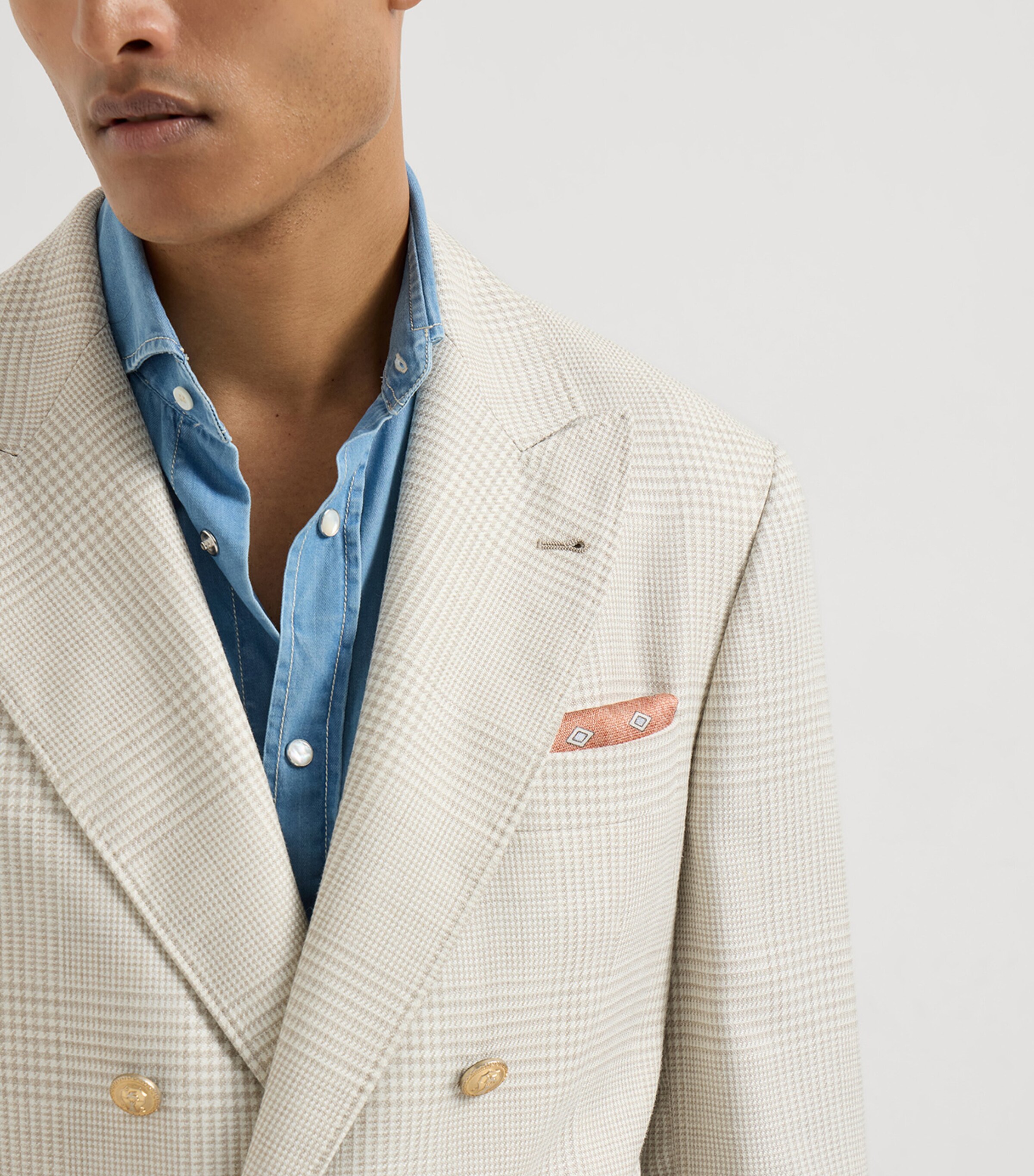 Silk Diamond Pocket Square CZR55 Image 2