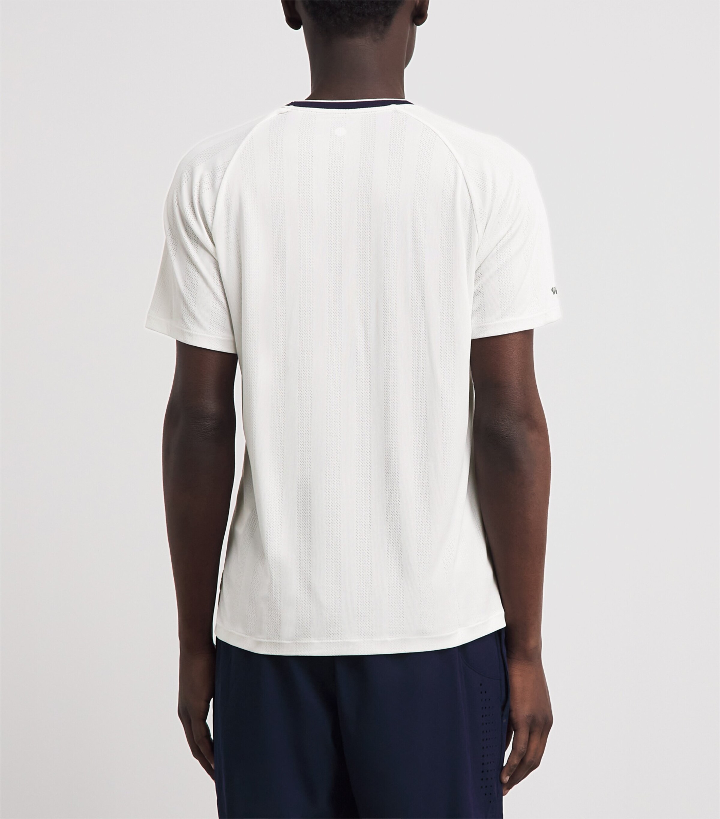 RLX Ralph Lauren Mens x Wimbledon Performance Mesh T-Shirt Ceramic White Image 5