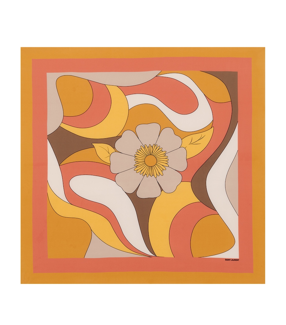 Silk Patterned Square Scarf 7688 Image 1