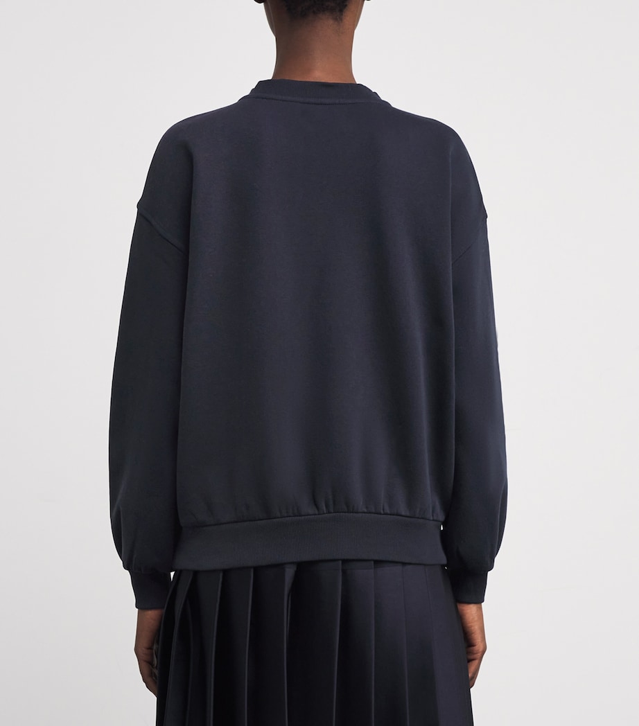 Cotton-Blend Saima Sweatshirt DARK NAVY Image 4