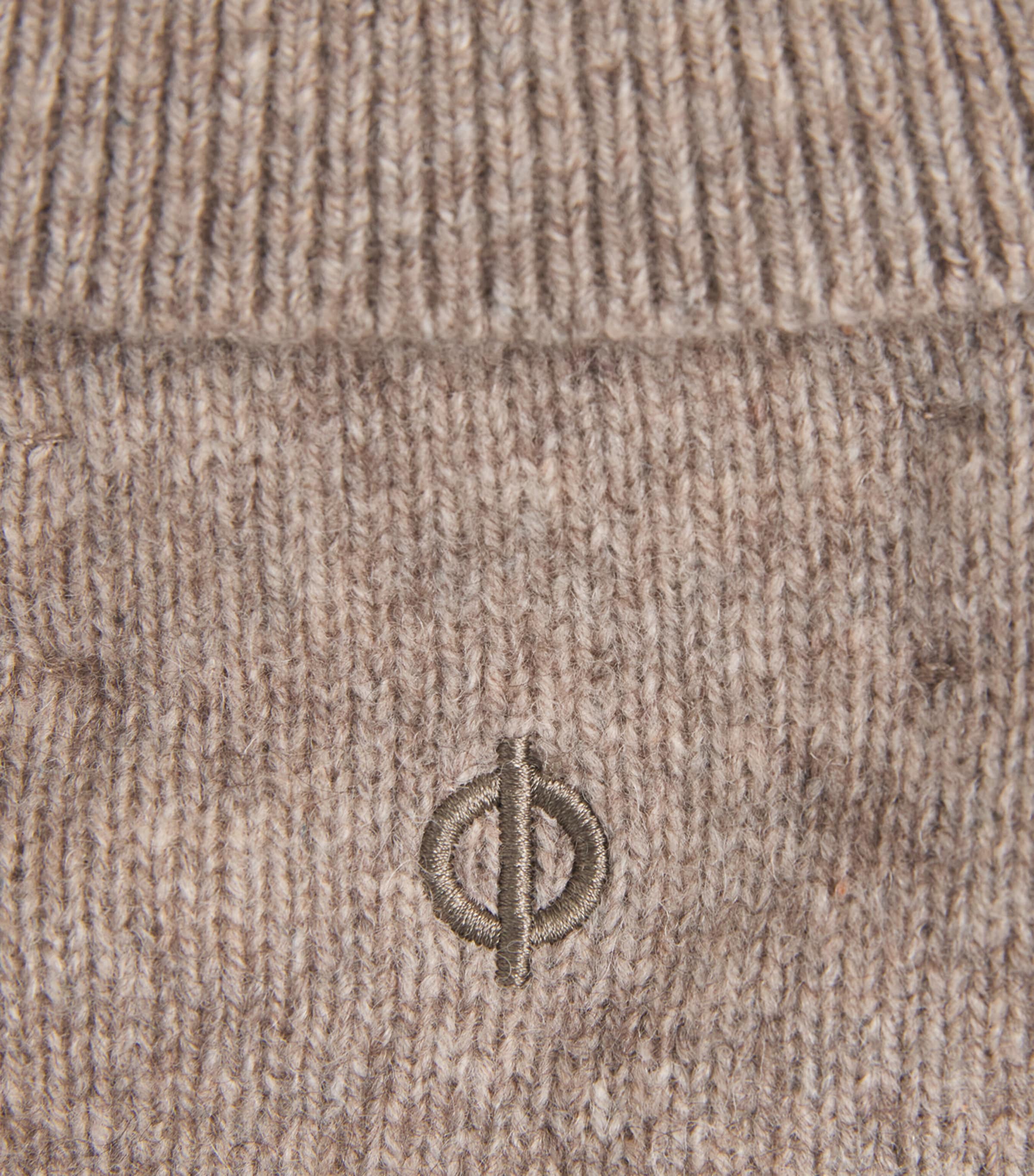 Samsøe Samsøe Mens Yak Safrans Polo Sweater Lead Gray Mel. Image 6