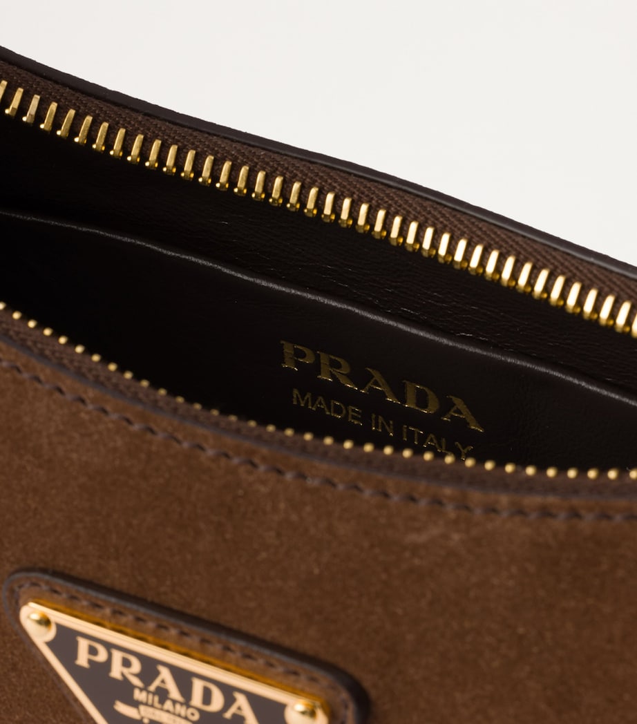 Prada Suede Arqué Shoulder Bag Image 4