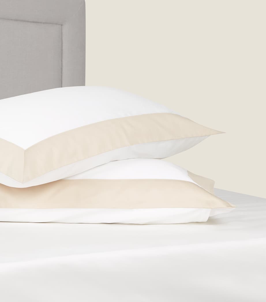 Frette Bold Super King Flat Sheet (270cm x 320cm) Milksavage B Image 3