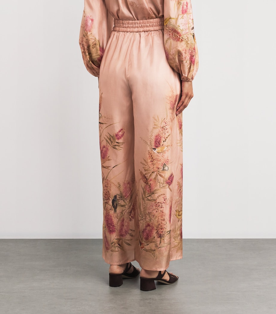 Silk Cascadian Trousers PNKBOTFLO PINK BF Image 4