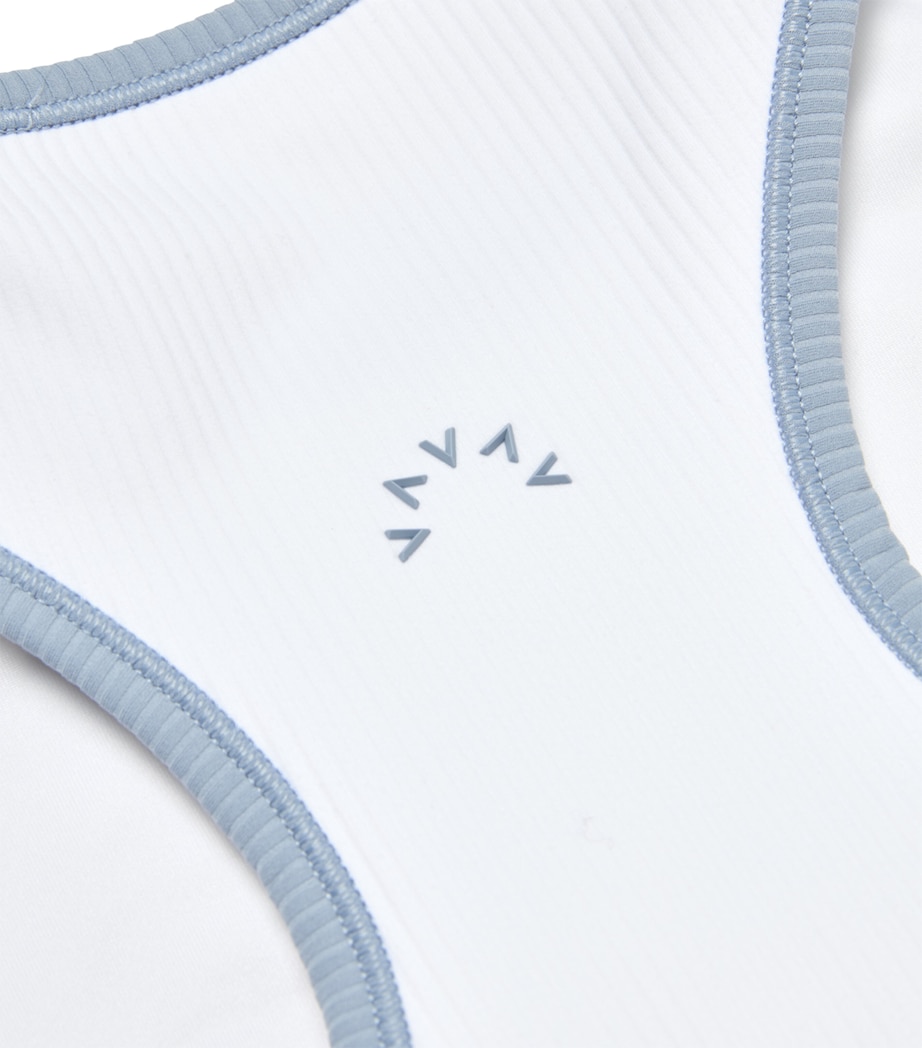 Agneta Performance Tank Top WHITE/BLUE RAIN Image 2