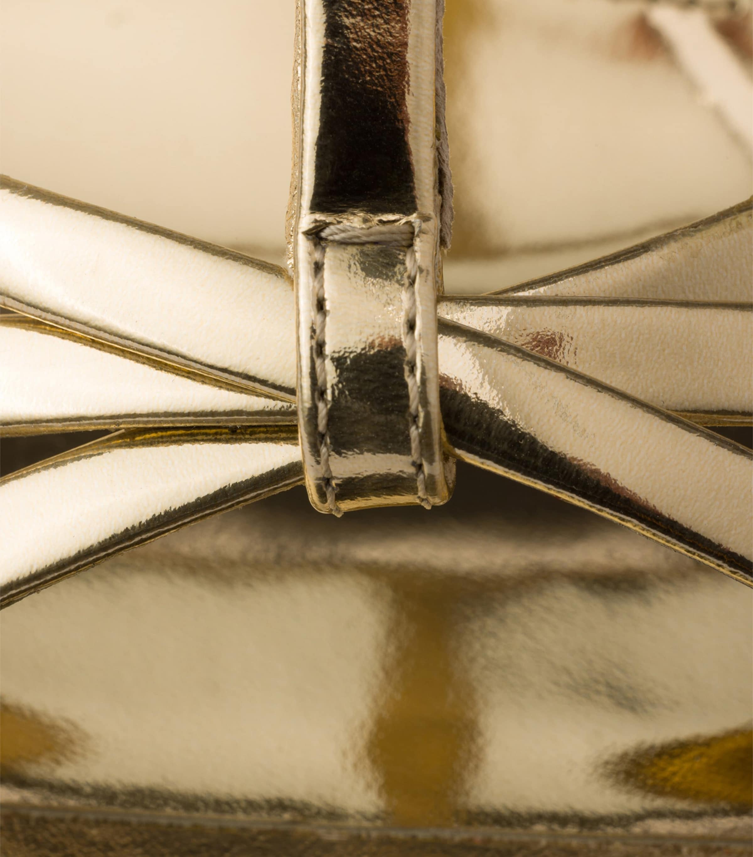 Prada Metallic Leather Wedge Sandals 55 Image 6