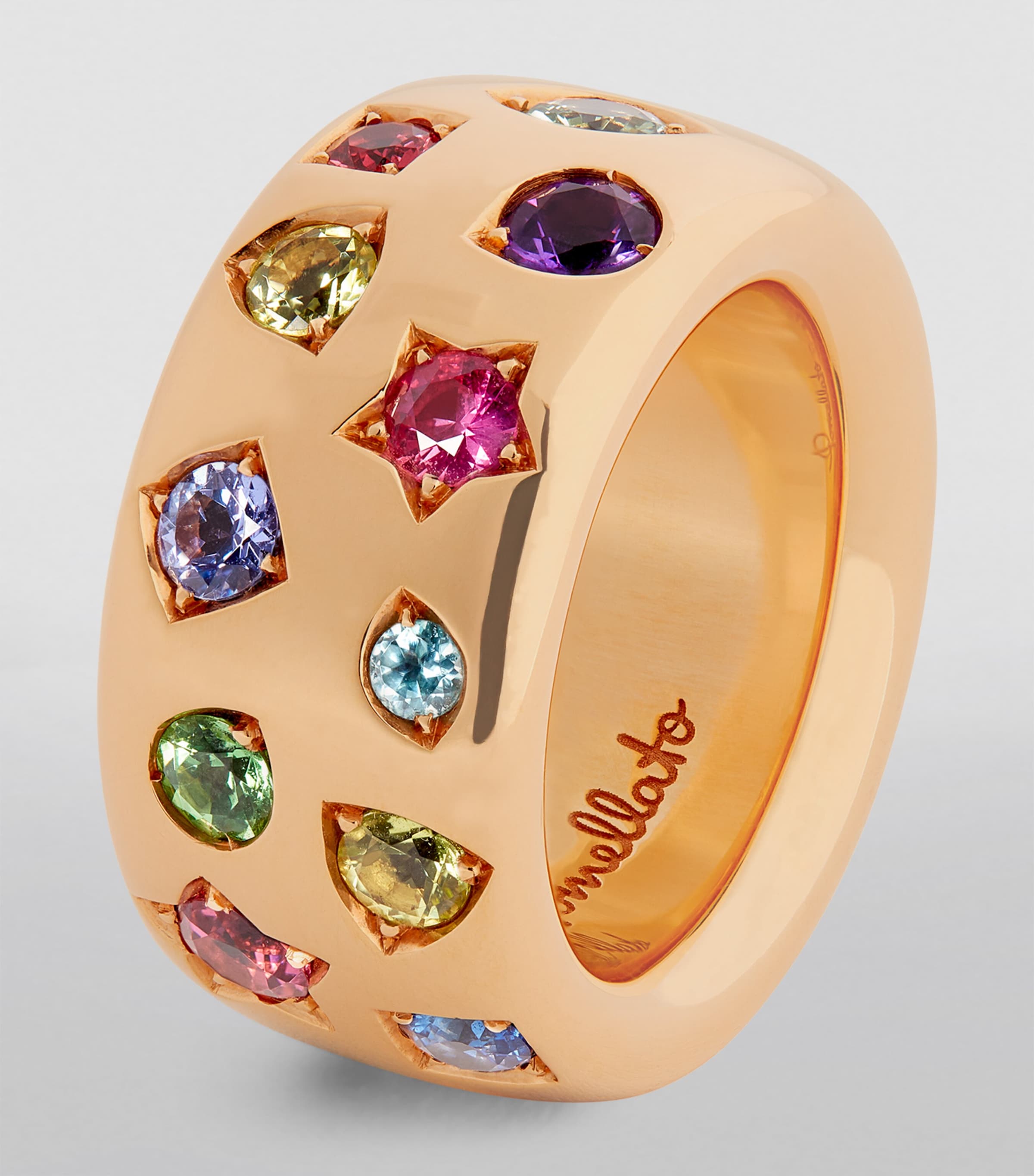 Rose Gold, Tanzanite, Sapphire and Ruby Iconica Color Maxi Ring 000VA Image 2