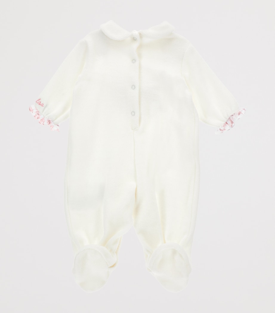 Cotton Embroidered All-In-One (1-9 Months) PANNA+ROSA ANTICO Image 2