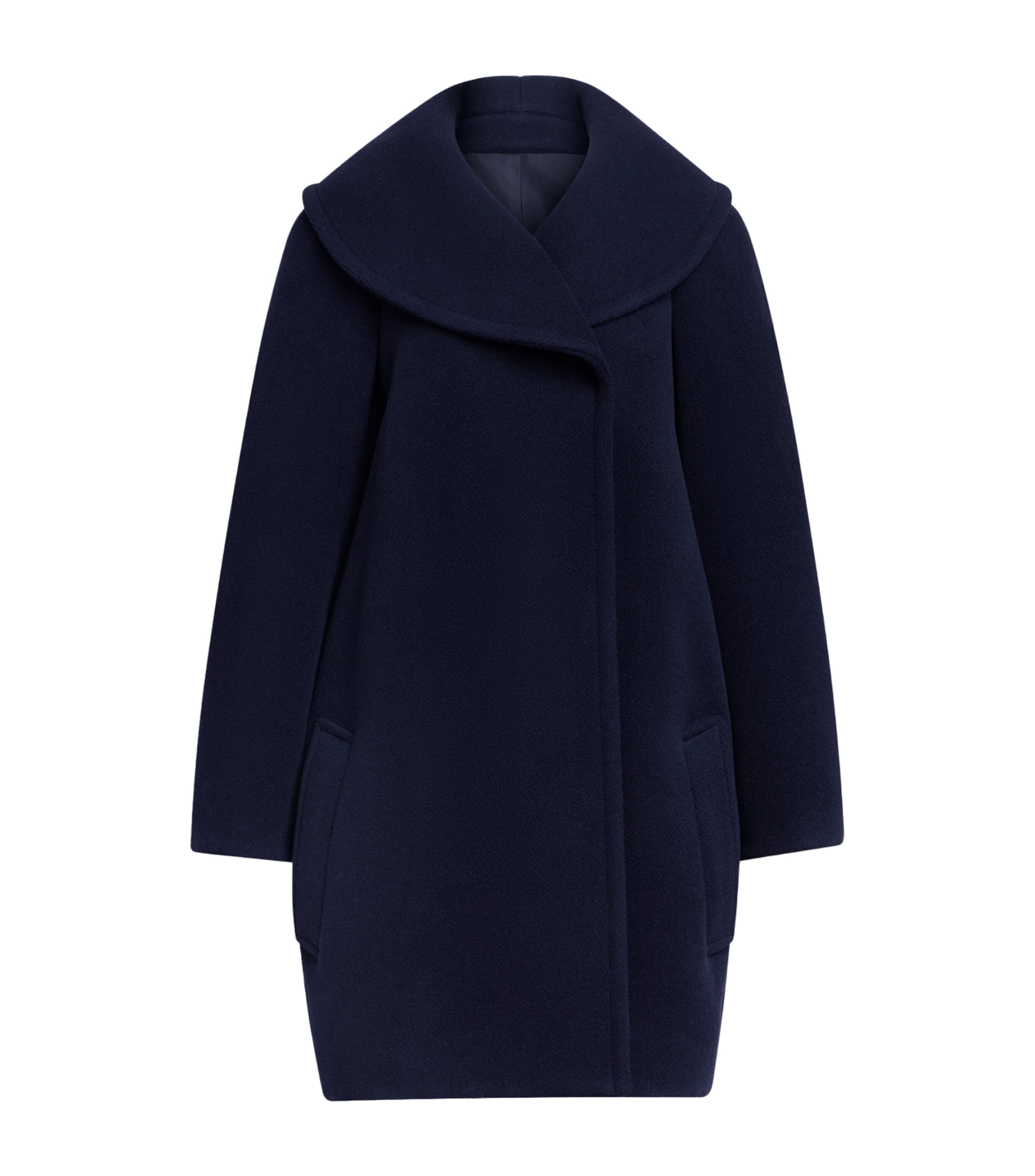 Alaïa Womens Wool Caban Coat Minuit Image 1