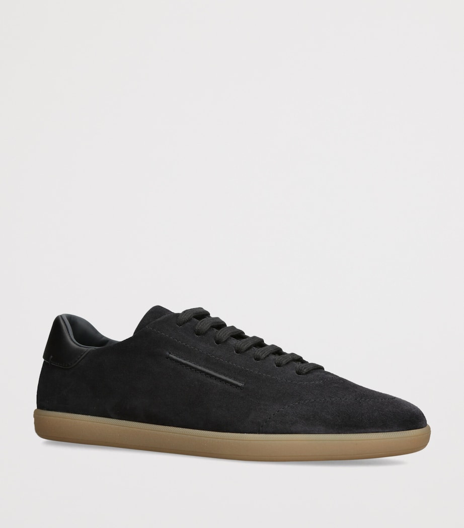 Zegna Suede 232 Sneakers Navy Image 3