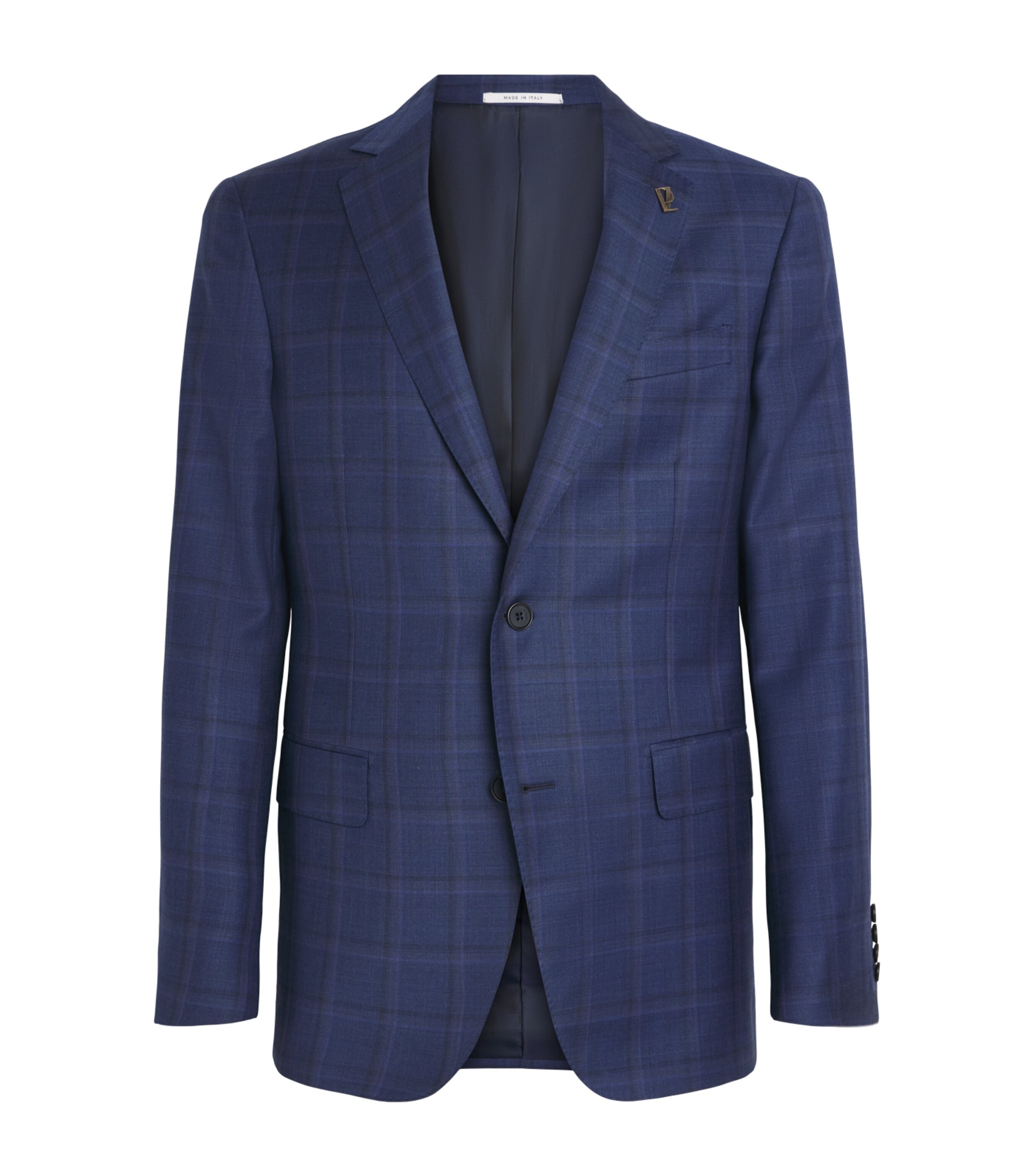 Wool Check Blazer 01 BLUE NAVY Image 1