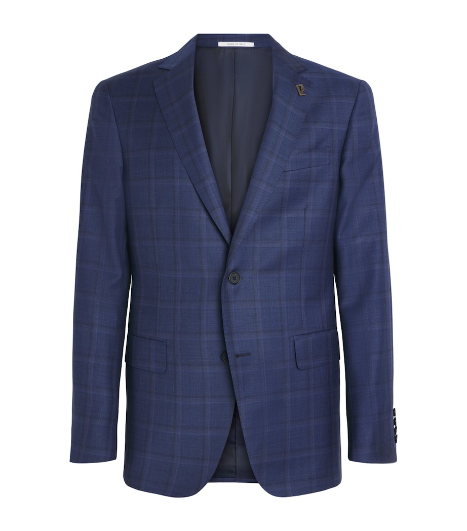 Wool Check Blazer 01 BLUE NAVY Image 1