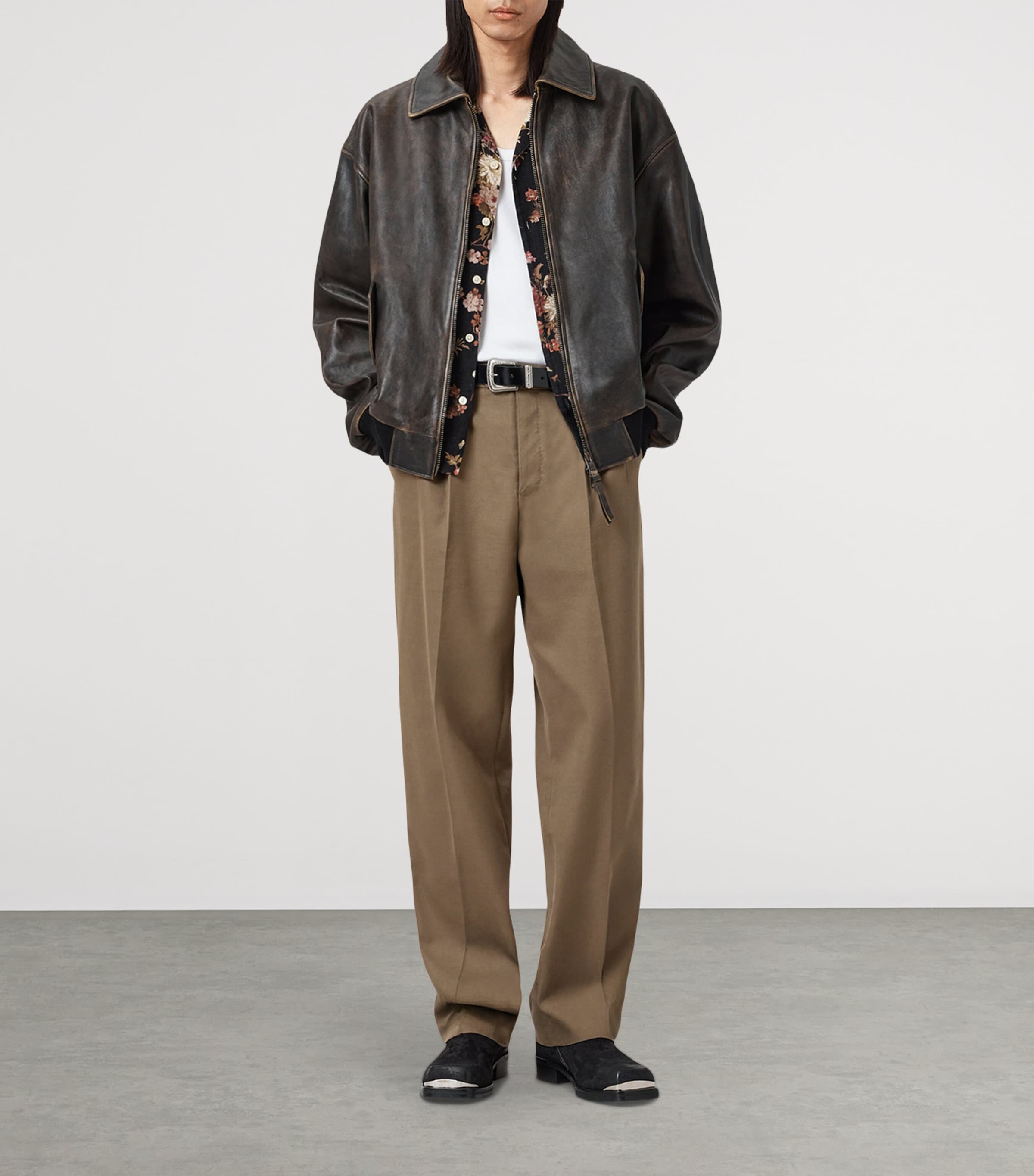 Tallis Straight Tailored Trousers BAKED BROWN Image 2