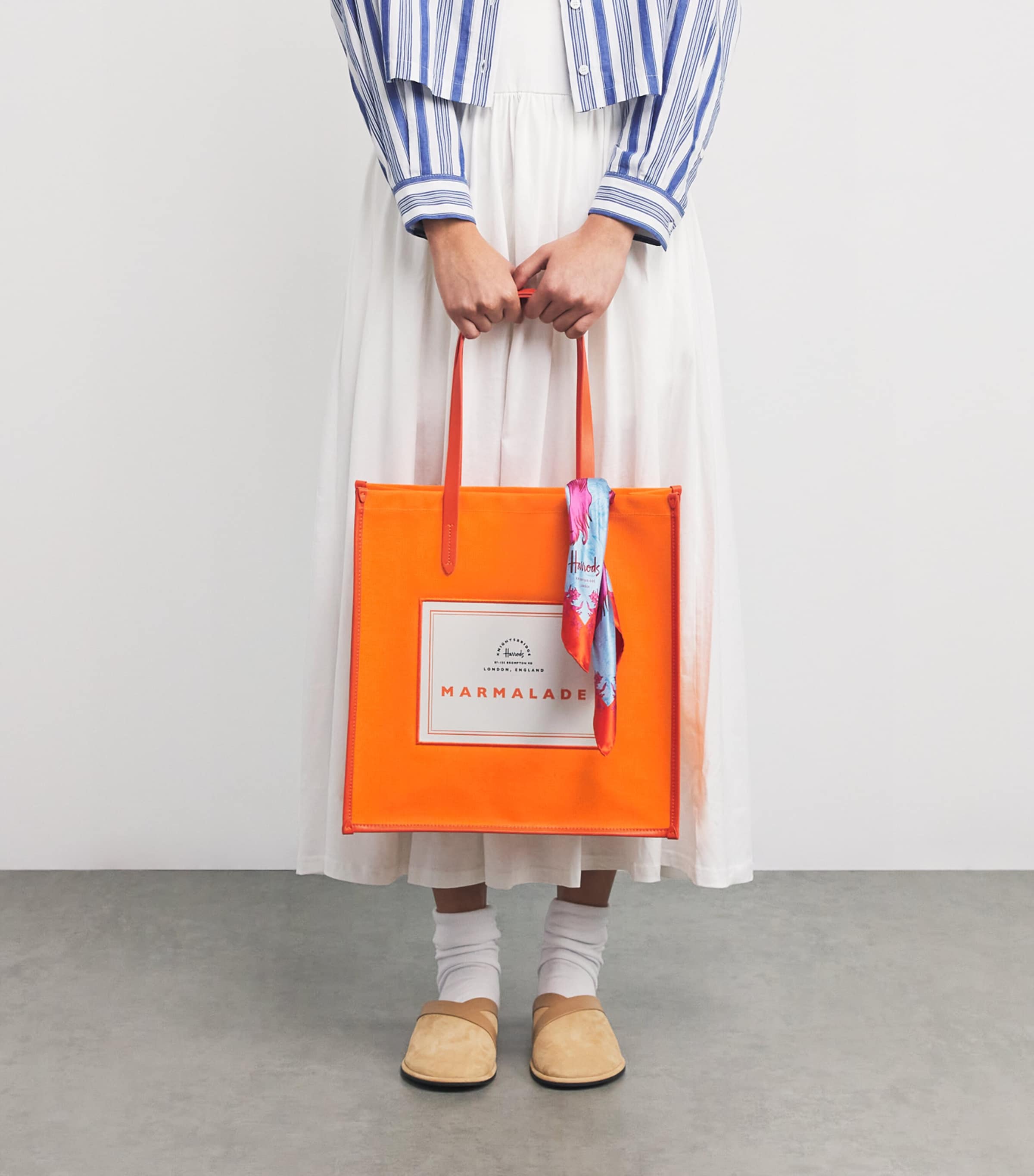 Cotton Marmalade Condiments Shopper Bag ORANGE Image 2