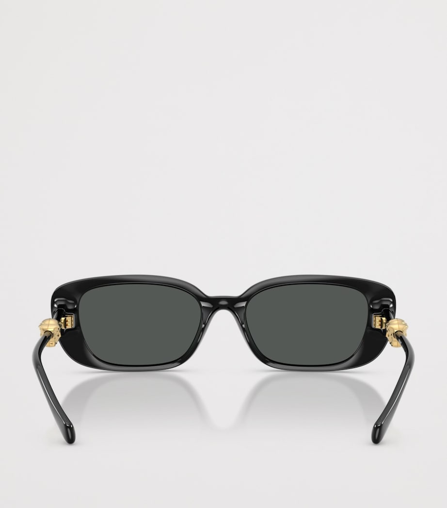 Versace Injected VE4504D Pillow Sunglasses Black Image 4