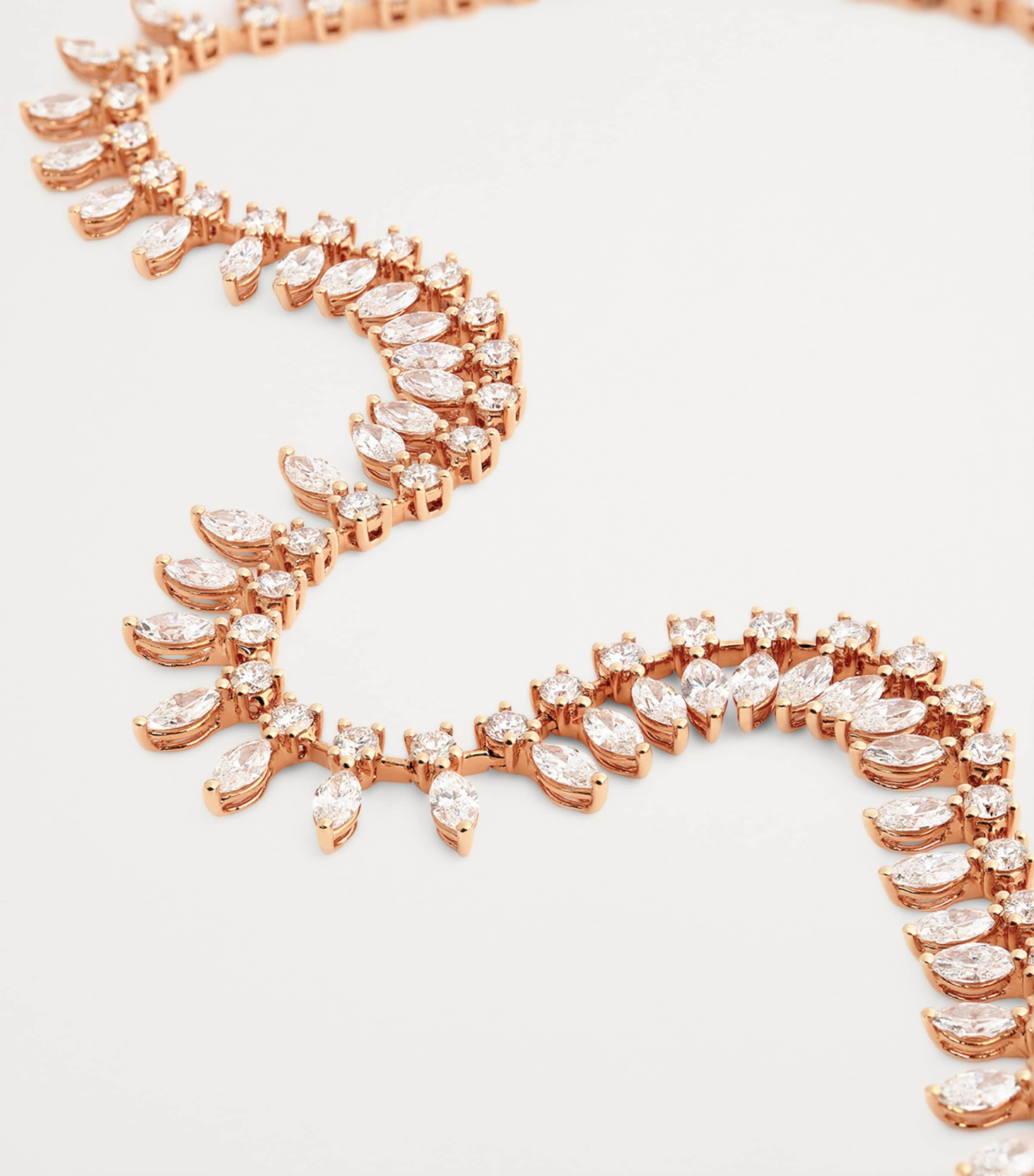 Rose Gold and Marquise Diamond Choker ROSE GOLD Image 3