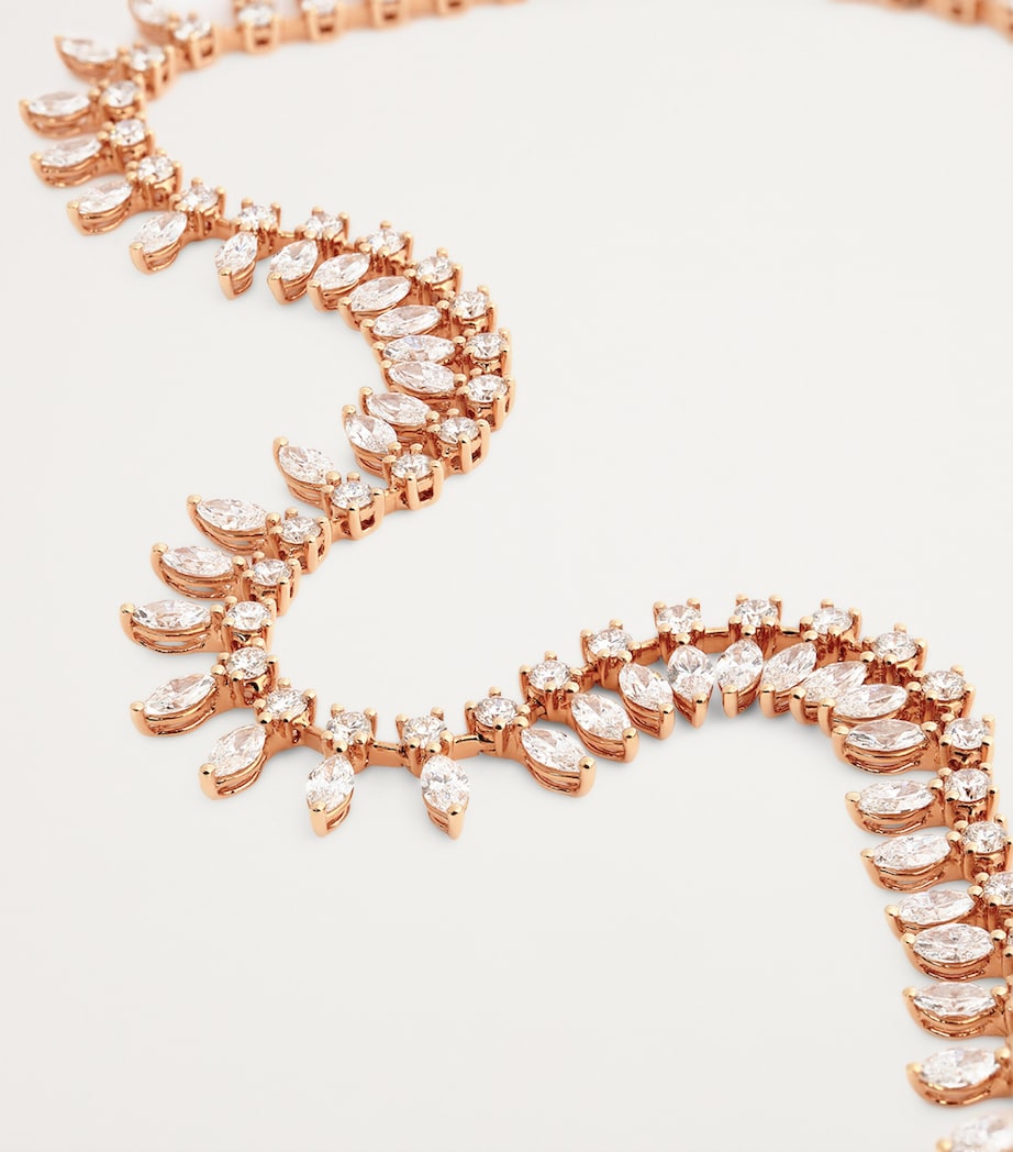 Rose Gold and Marquise Diamond Choker ROSE GOLD Image 3
