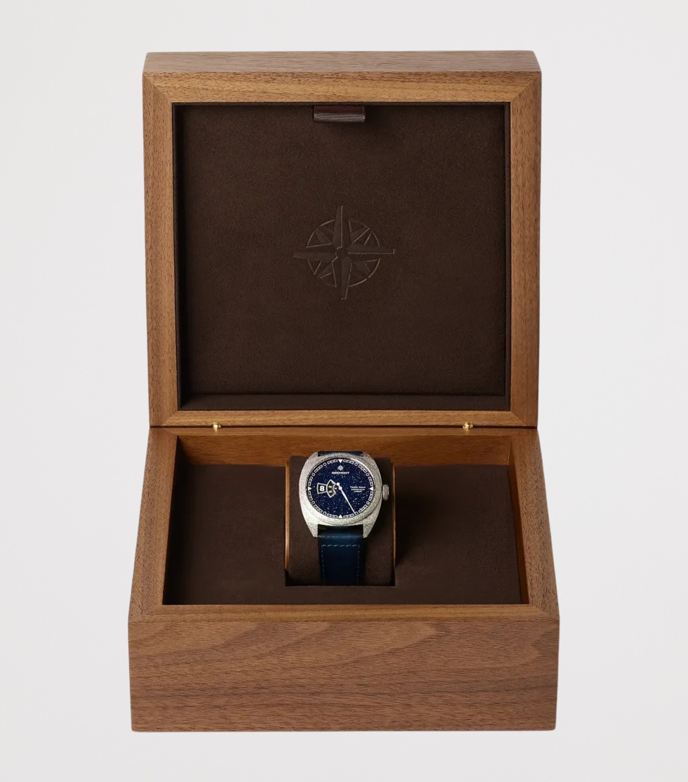 Bremont Stainless Steel Terra Nova Jumping Hour Watch 40.5mm Blue Image 7