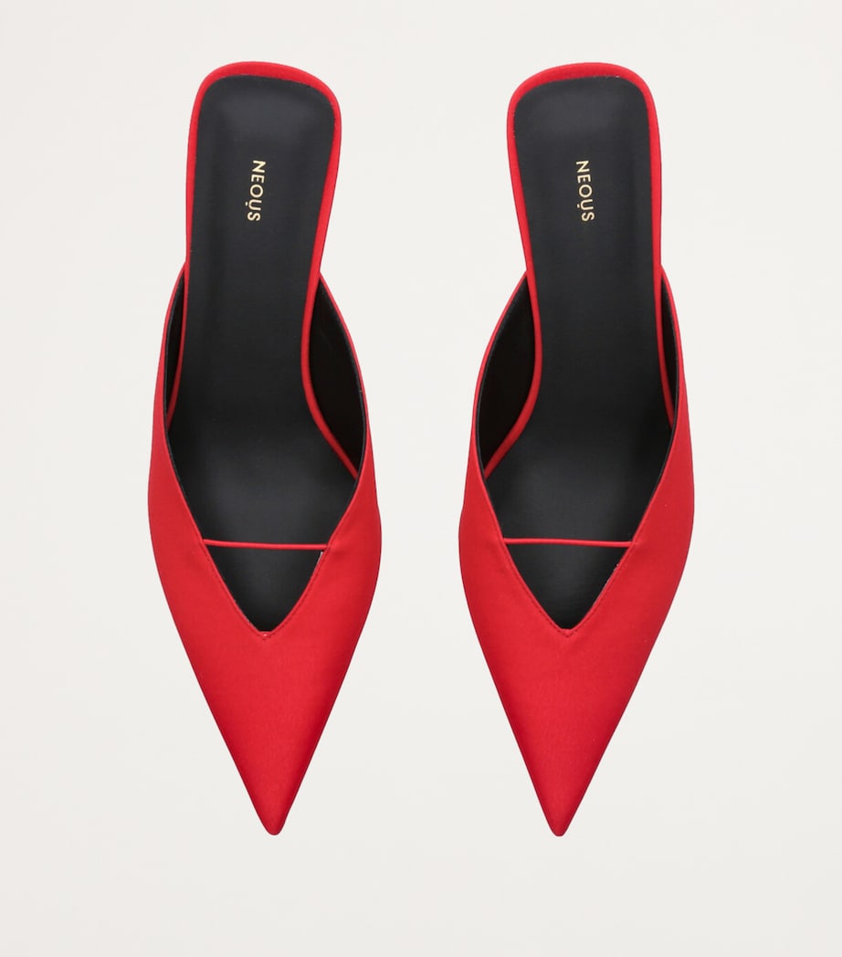 Matar Heeled Mules 65 RED Image 6