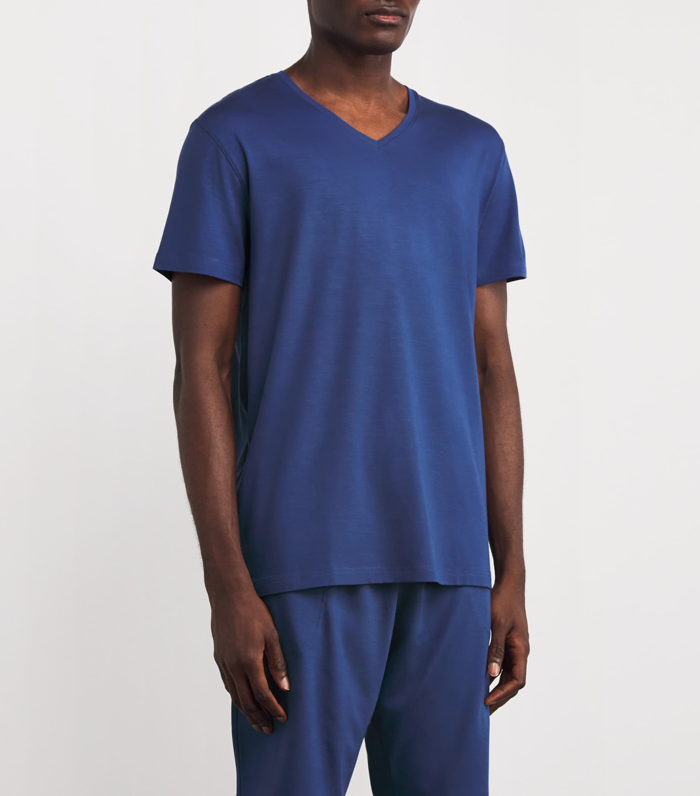Basel V-Neck Lounge T-Shirt BLUE Image 3