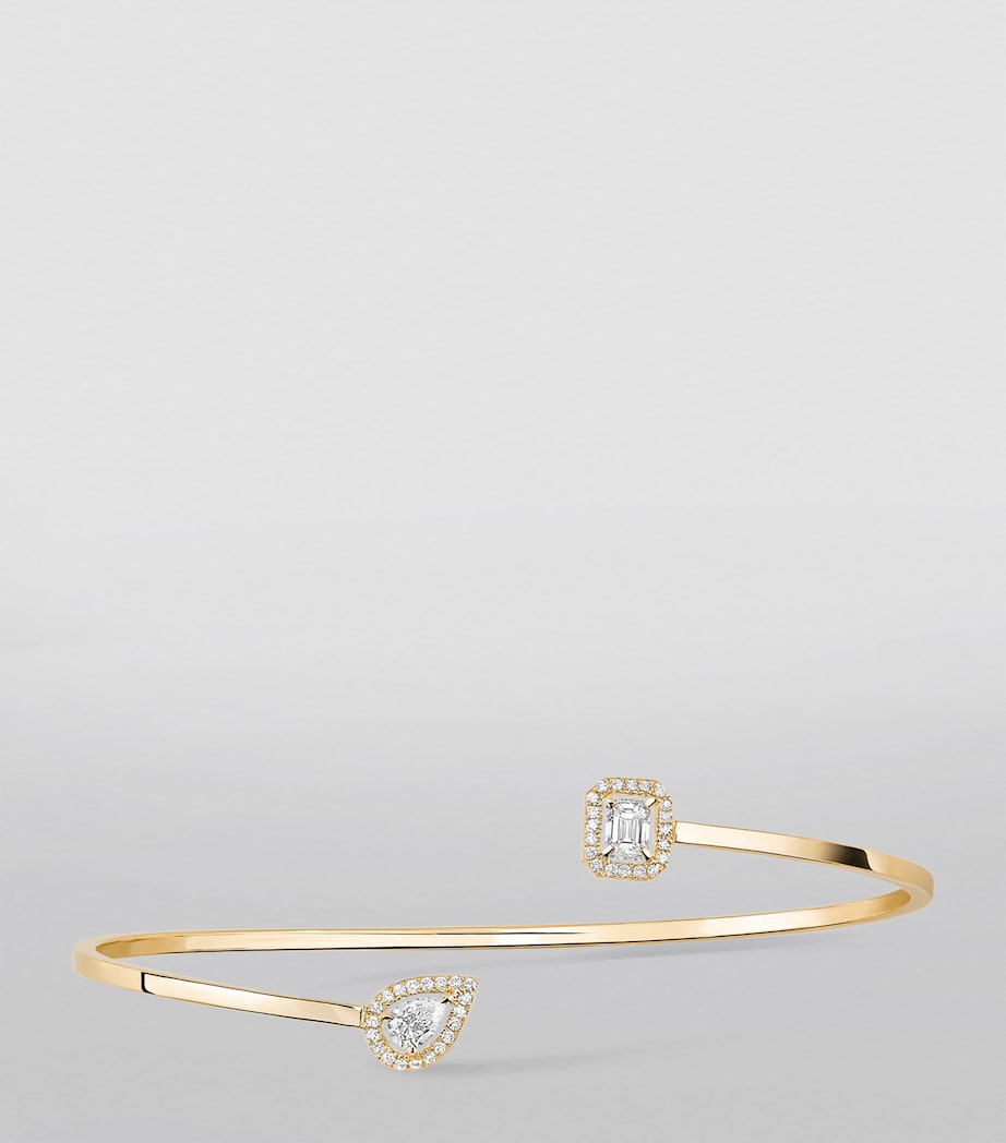 Yellow Gold and Diamond My Twin Bangle YELLOW GOLD Image 3