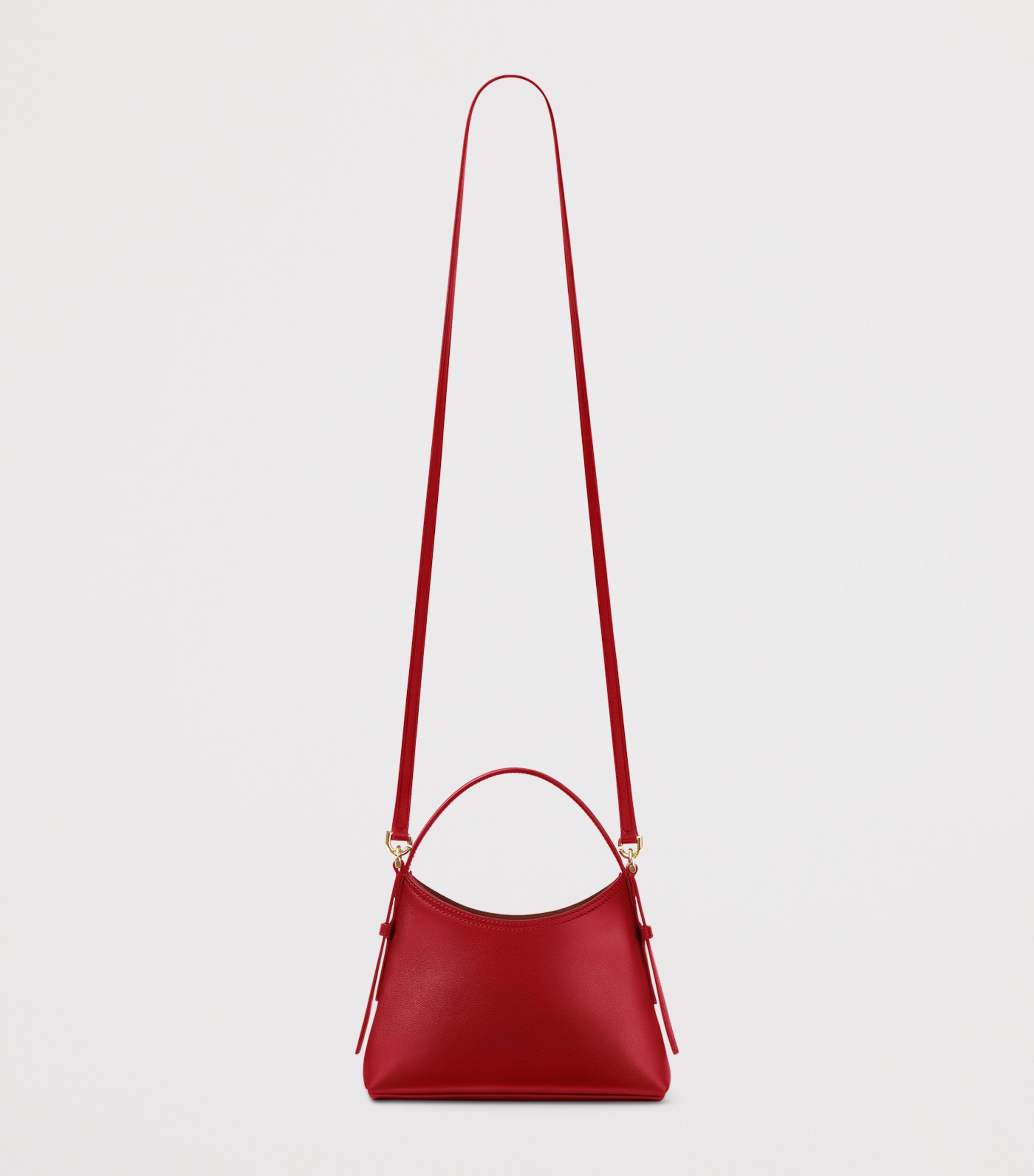 Givenchy Nano Leather Voyou Shoulder Bag Dark Red Image 4