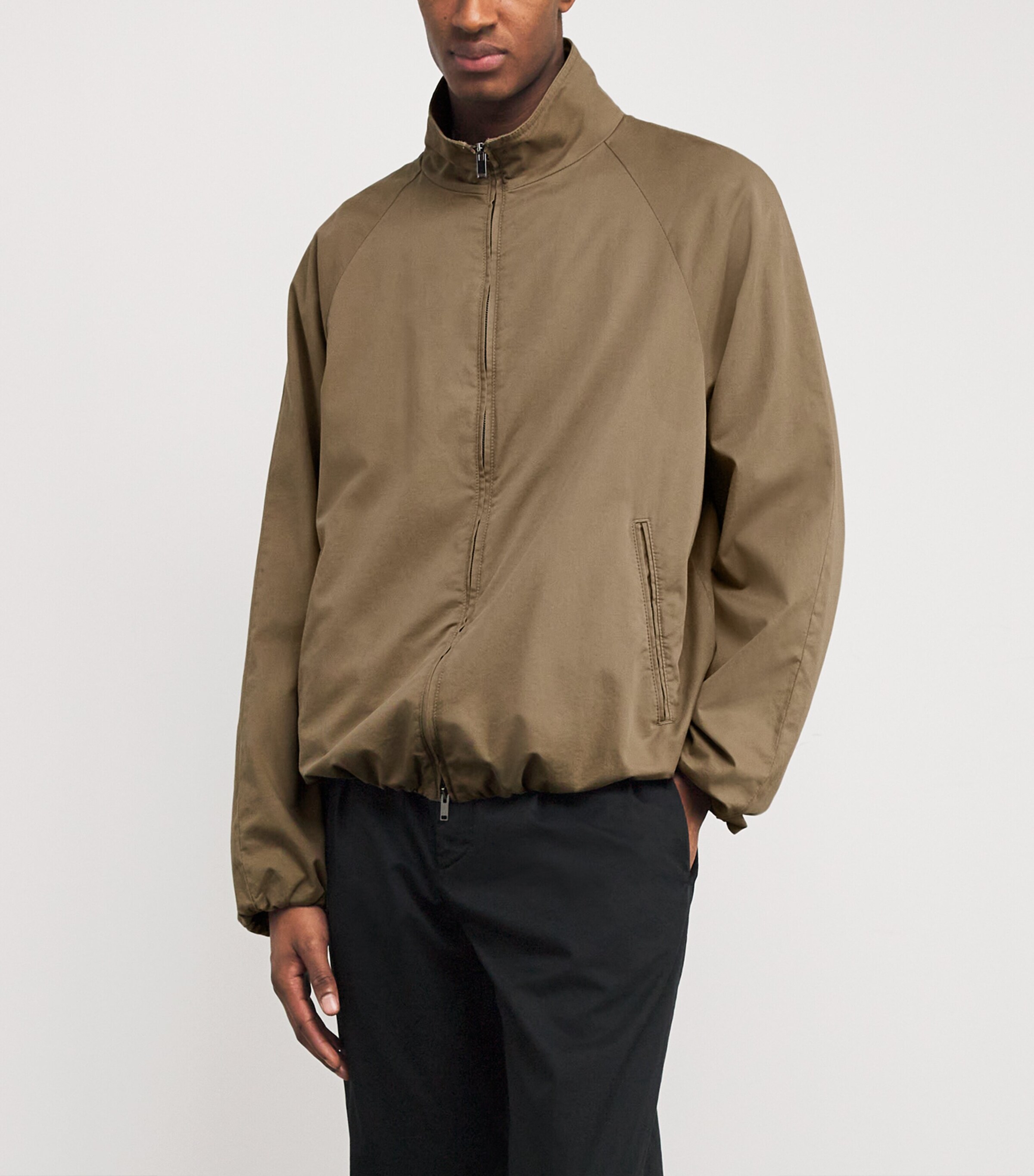 The Row Beige Oyu Cotton-Cashmere Track Jacket | Harrods US