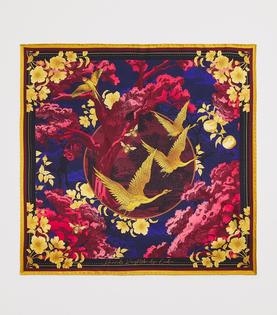 Silk Toile Square Scarf MULTI Image 4