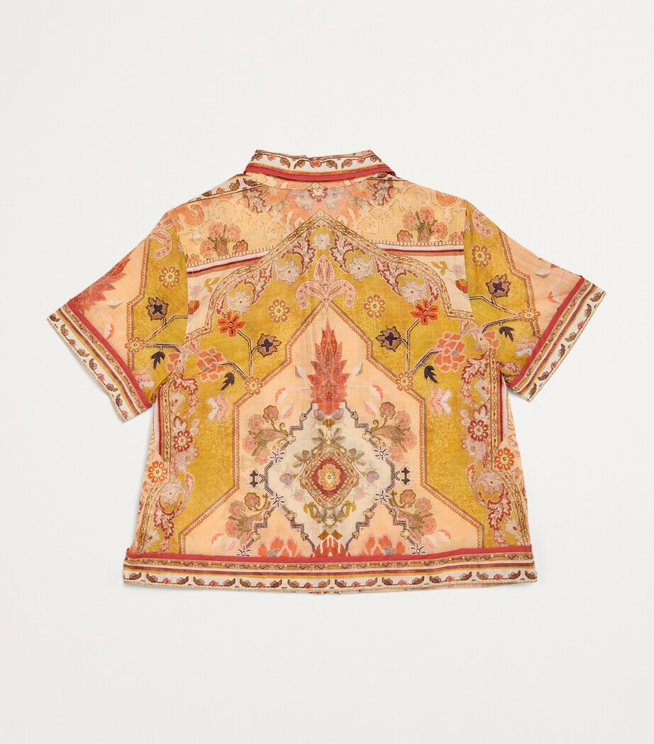 Cotton Wylie Short-Sleeve Shirt (2-12 Years) MUSMU MUSTARD MULTI Image 2
